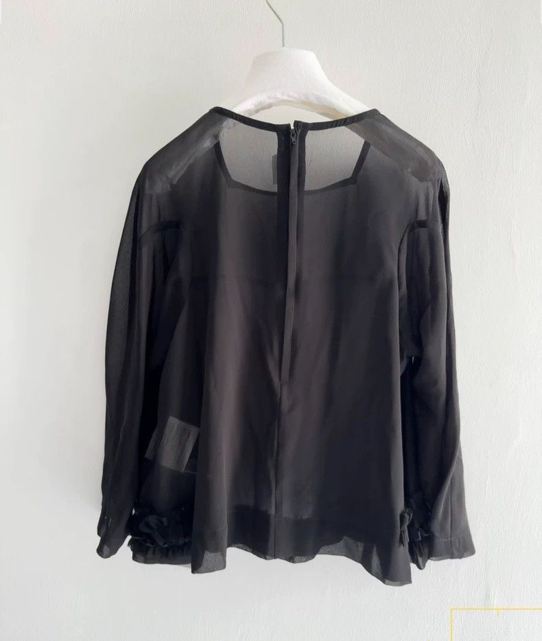 Comme des Garcons Comme Des Garcons Square neck tulle see-through top Size S / US 4 / IT 40 - 4 Thumbnail