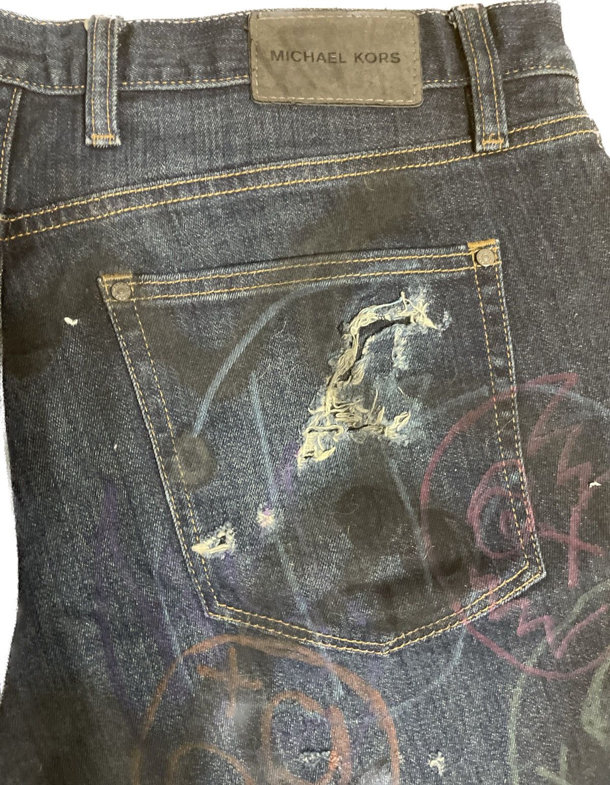 Other HPWK 2019 drawn and slashed denim Size US 35 - 4 Thumbnail