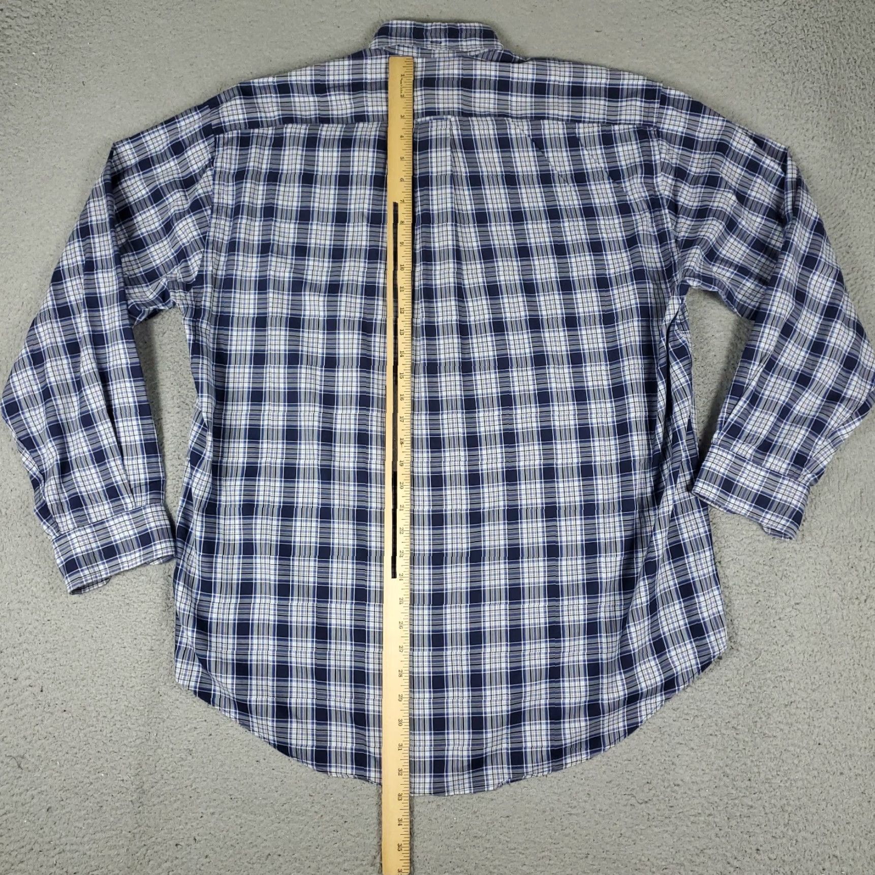 Faconnable Façonnable Shirt Mens Medium Blue Plaid Button-Up Long Sleeve Casual Business/Preppy/Classic M Blue Button-Up Mens Regular Casual Shirt Size US M / EU 48-50 / 2 - 3 Thumbnail