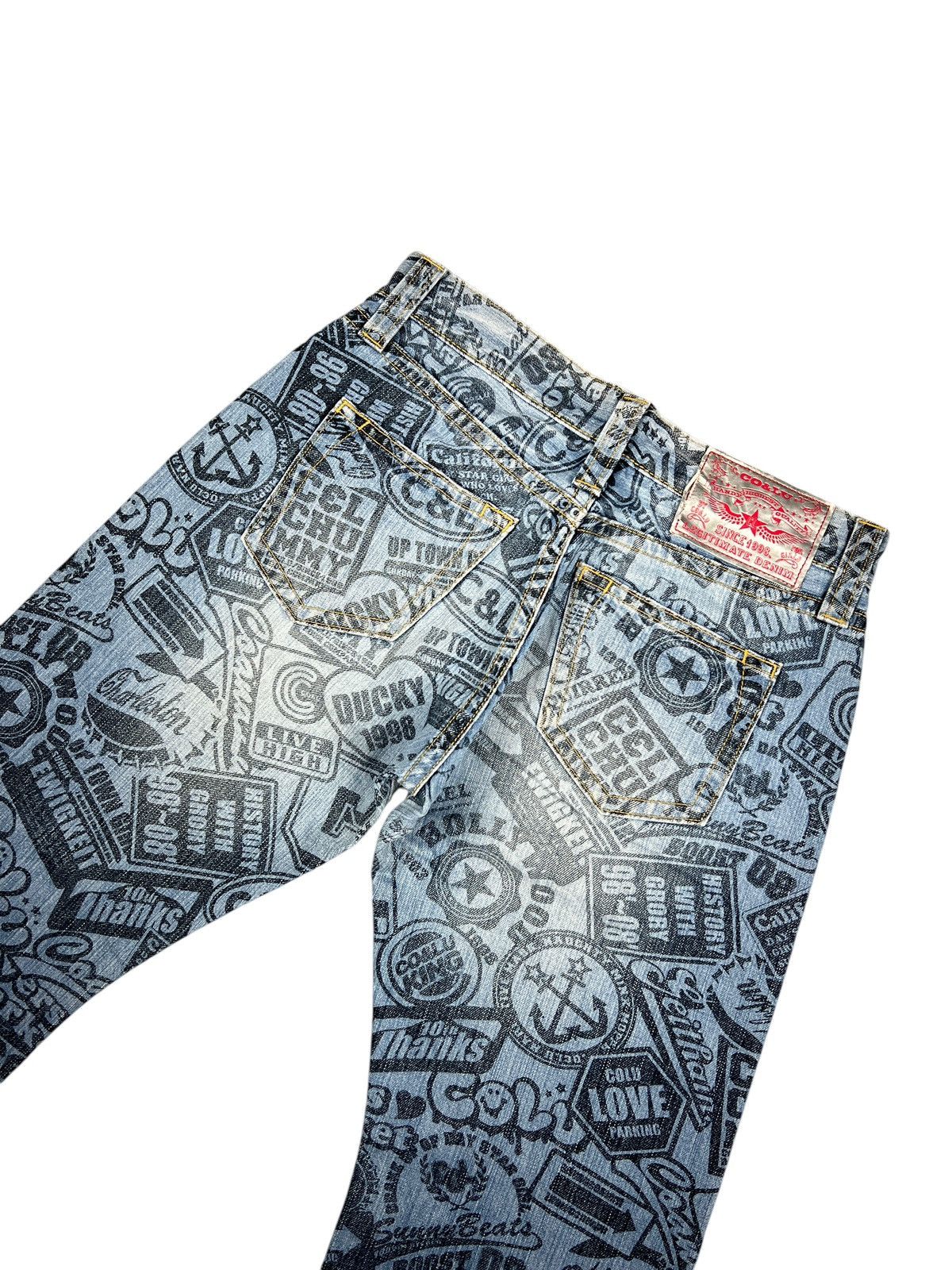 Hysteric Glamour × Japanese Brand Co & Lu 🇯🇵 Printed Jeans Size US 31 - 8 Thumbnail