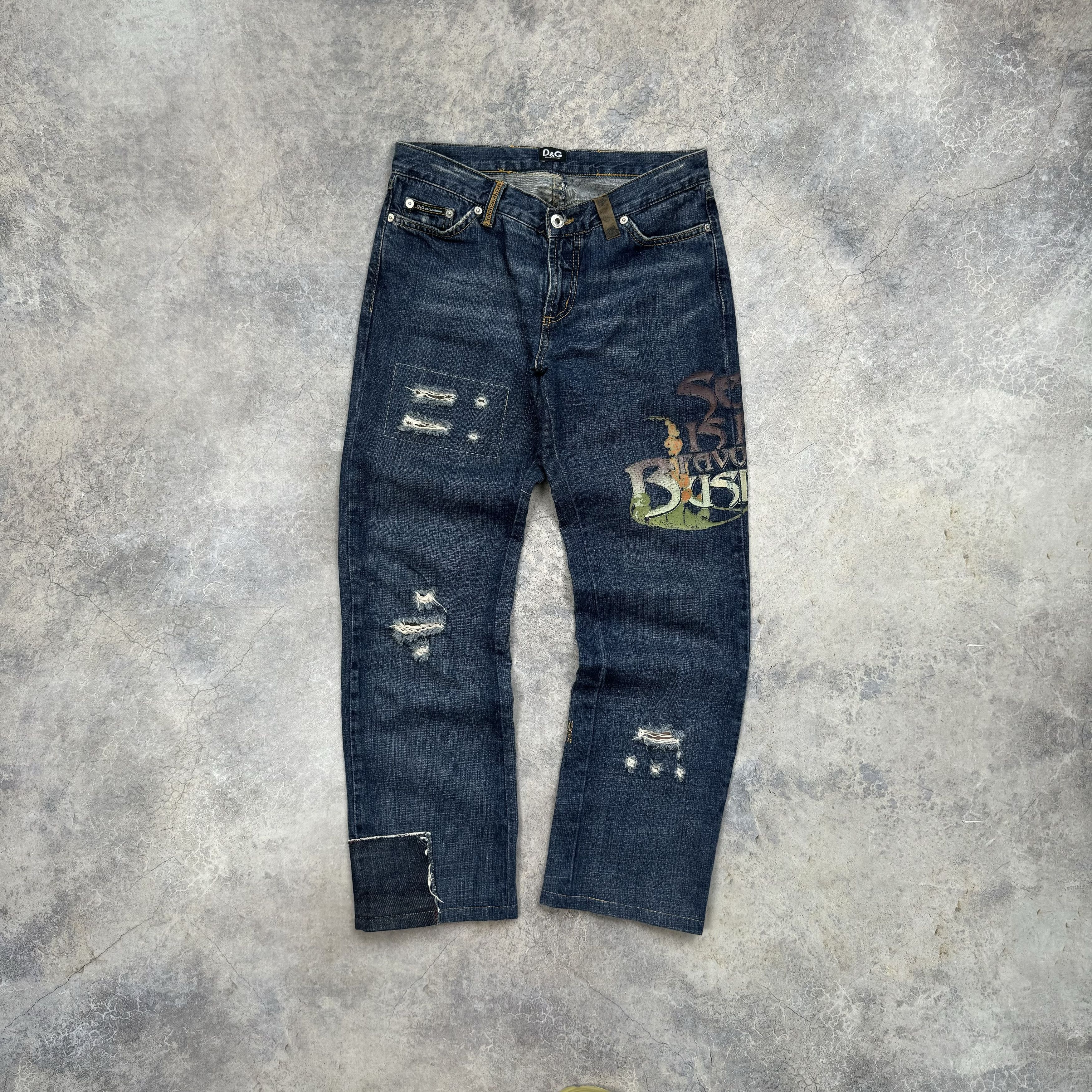 Dolce & Gabbana SS04 DOLCE & GABBANA SEX IS MY FAVORITE BUSINESS JEANS Size 30" / US 8 / IT 44 - 2 Thumbnail