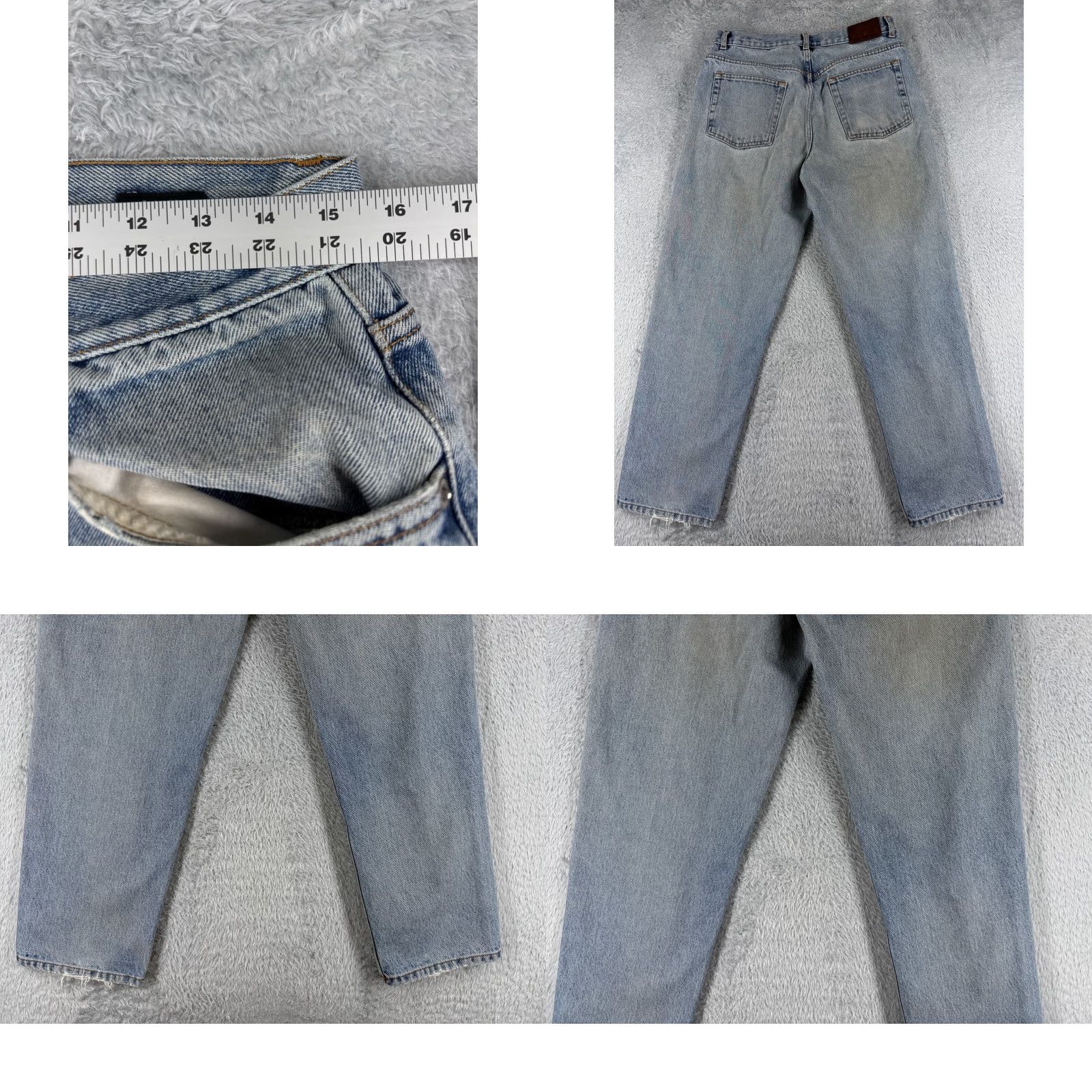 Calvin Klein VINTAGE Calvin Klein Jeans Adult 33 Blue Denim Straight Leg Cotton 32x28 Casual Mens Size US 33 - 9 Thumbnail