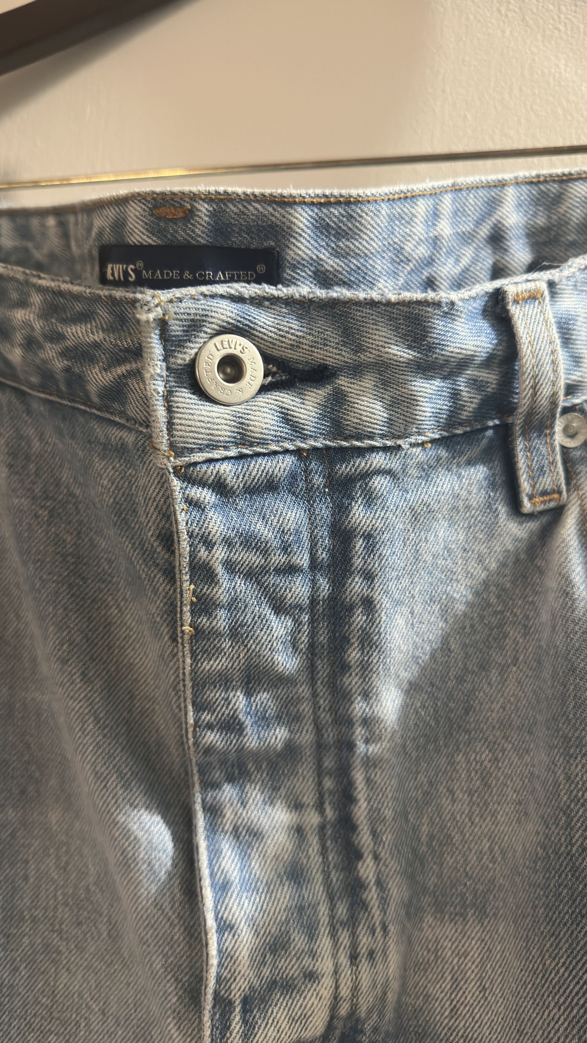 Levi's Vintage Clothing Patchwork Studio Taper Denim Size US 38 / EU 54 - 2 Thumbnail