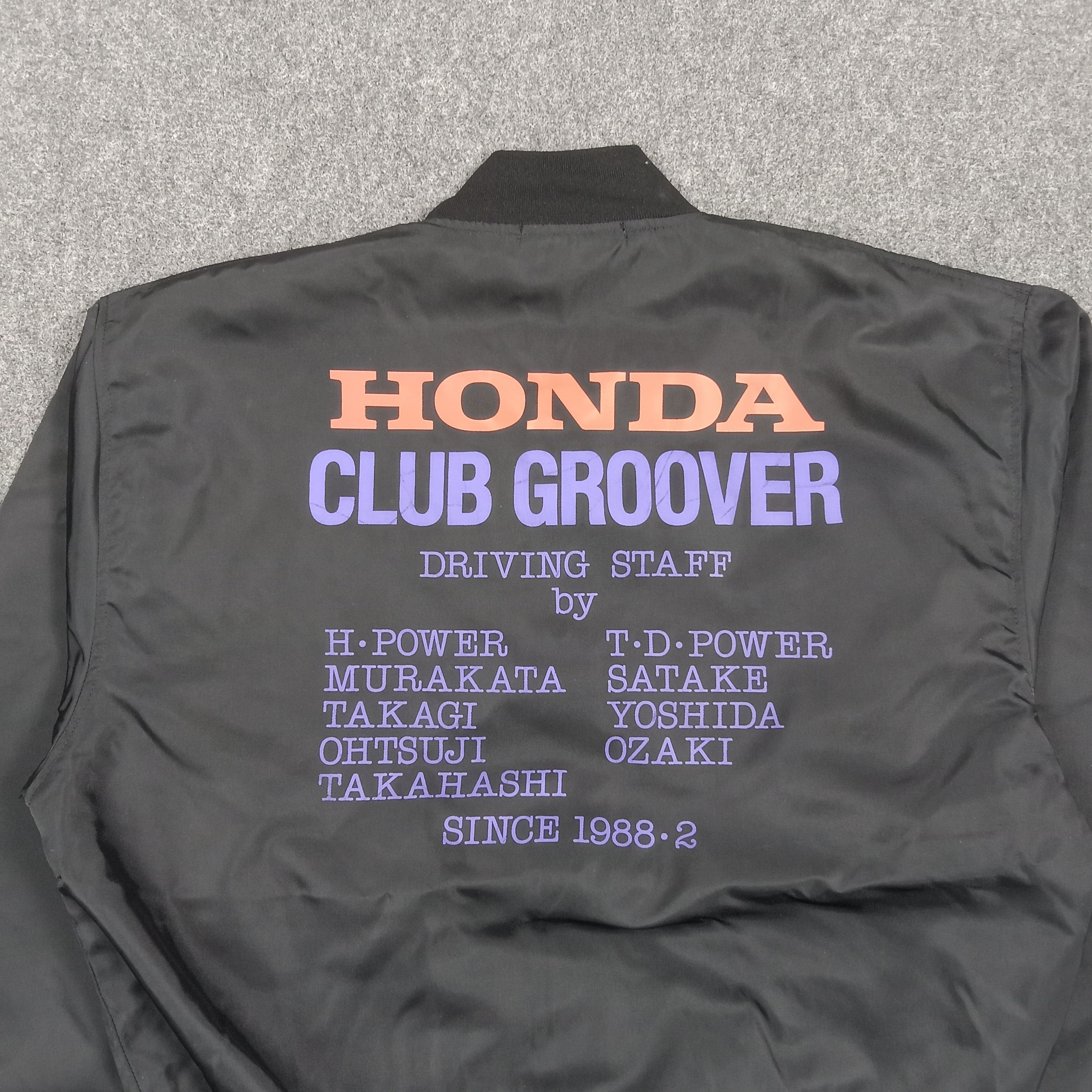 Honda Honda Club Groover Racing Bomber Jacket C289N26 Size US L / EU 52-54 / 3 - 2 Thumbnail