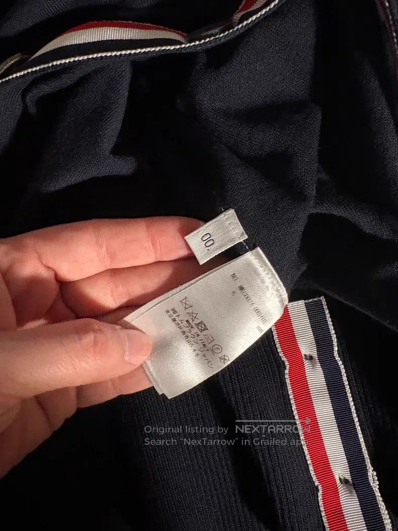 Thom Browne Thom Browne Navy Knit Open Cardigan Size US XS / EU 42 / 0 - 3 Thumbnail