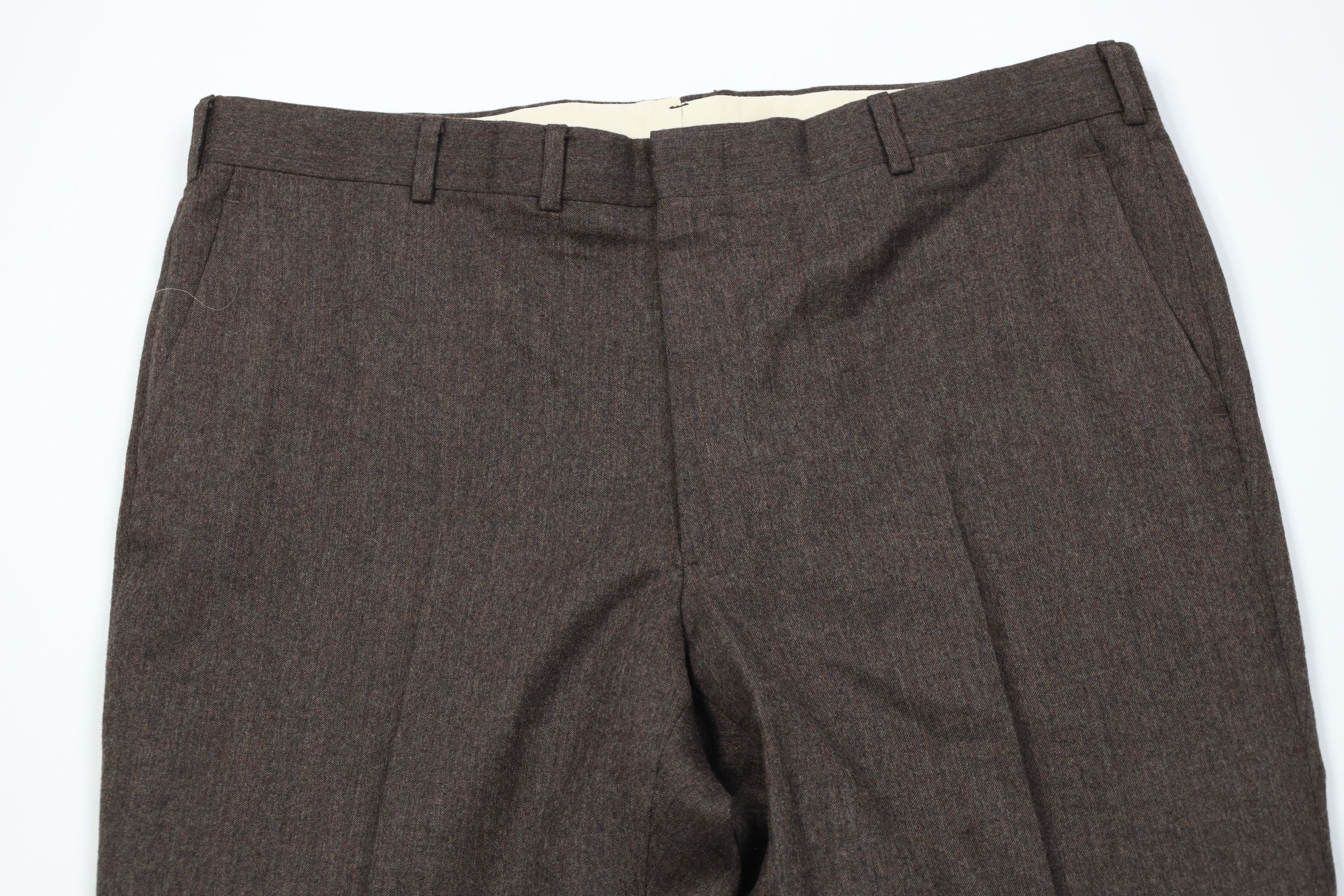Vintage Vintage 70s Streetwear Flannel Knit Wide Leg Chino Pants USA Size US 38 / EU 54 - 2 Thumbnail