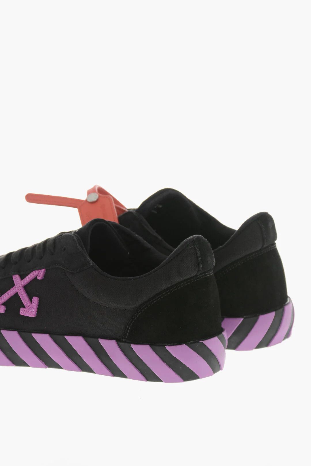 Off-White og1mm0426 Low Cotton & Suede Sneakers in Black Size US 13 / EU 46 - 2 Thumbnail