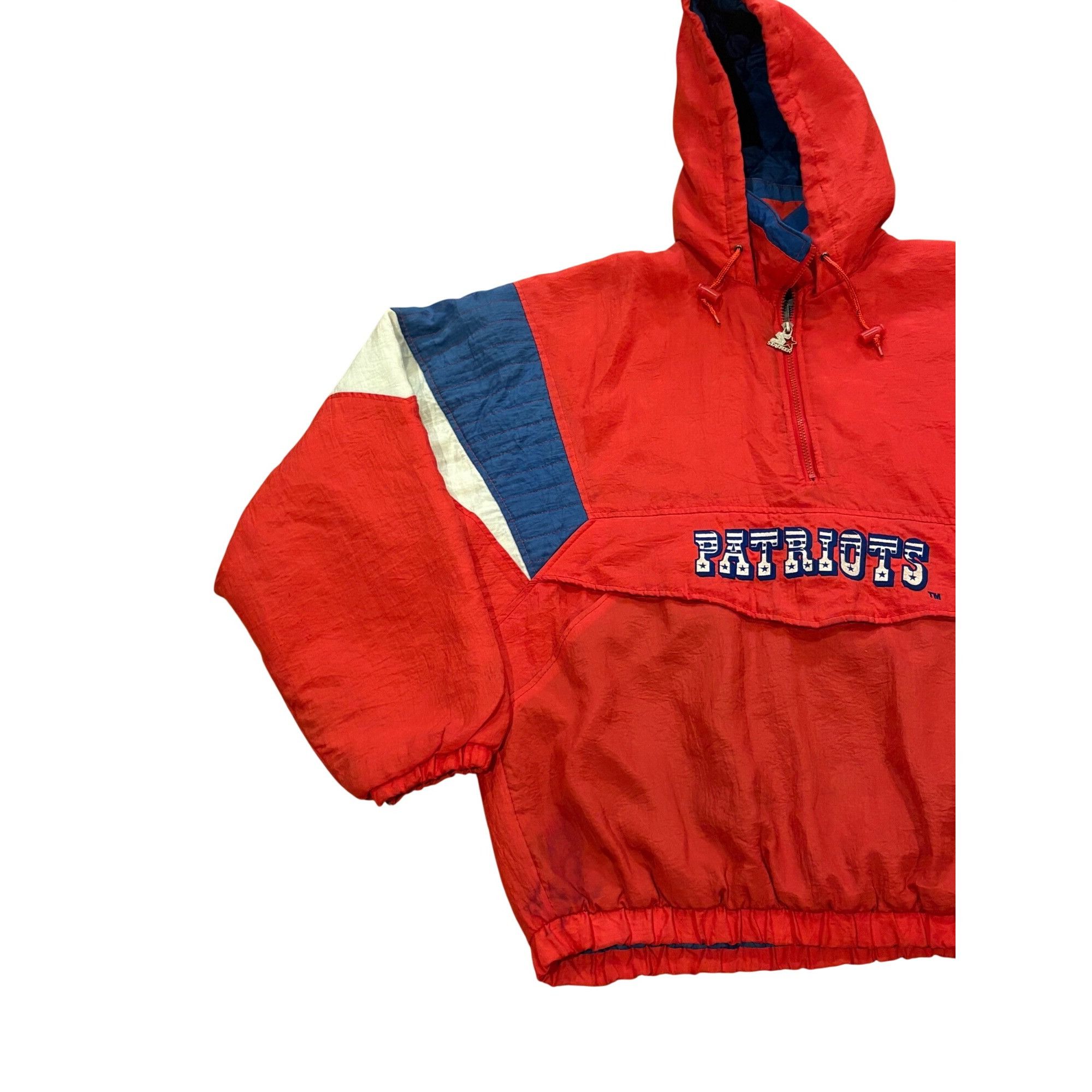Starter Rare 90's Starter New England Patriots NFL Hooded Red Puffer Size US XL / EU 56 / 4 - 3 Thumbnail