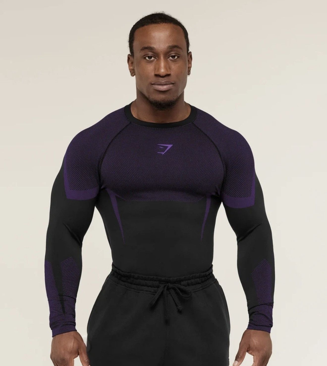 Gymshark Gymshark Onyx V5 Seamless Long Sleeve Shirt Blue / Onyx
