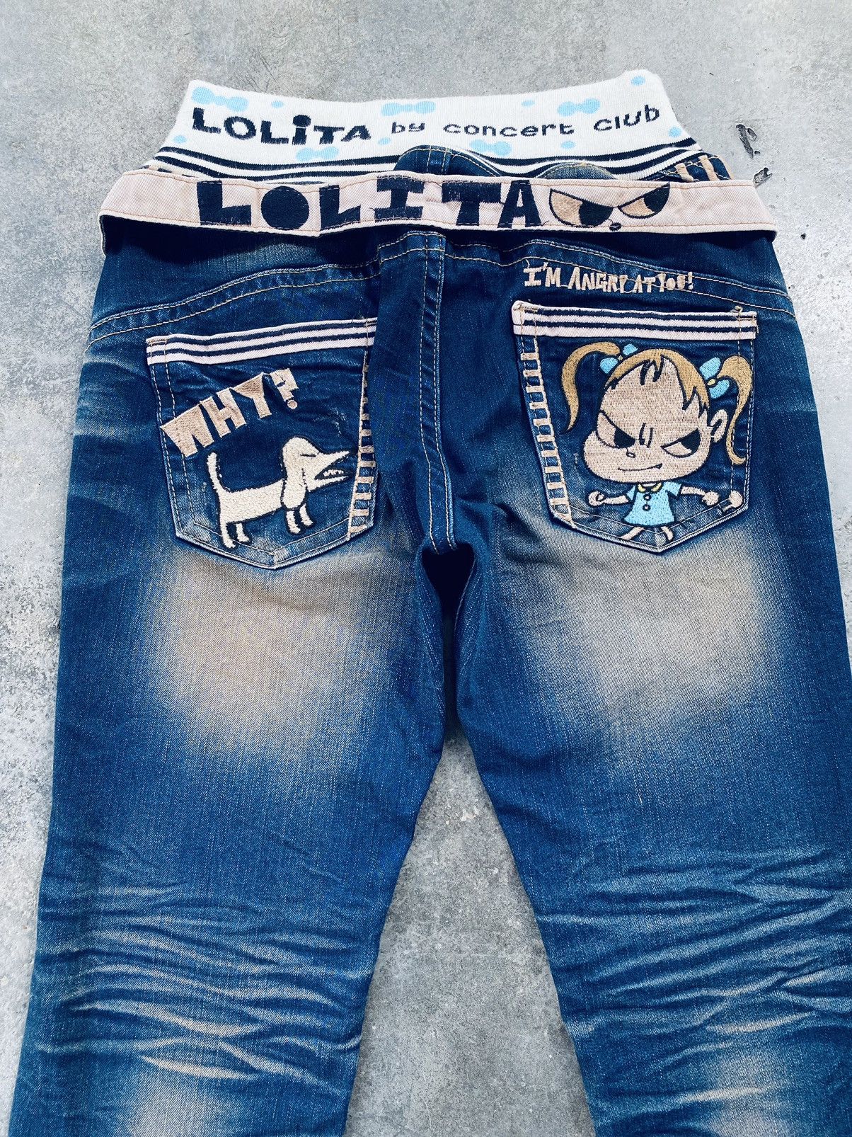 Japanese Brand Vintage Yoshitomo Nara Lolita Pop Art Flared Jeans Pants Size US 30 / EU 46 - 4 Thumbnail
