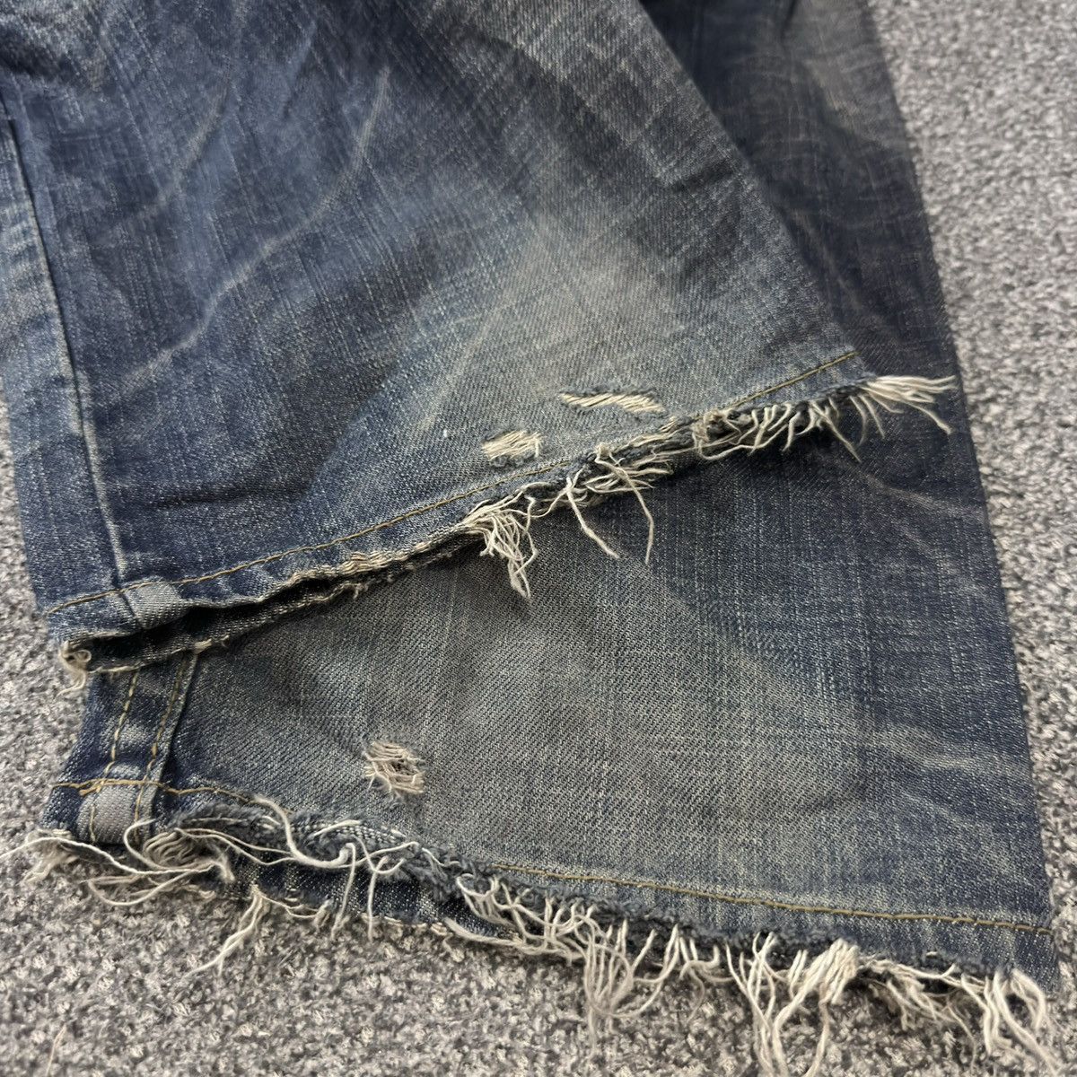 Rock Revival Crazy Seditionaries Red Papper Spellout Distressed Denim Size US 32 / EU 48 - 15 Thumbnail