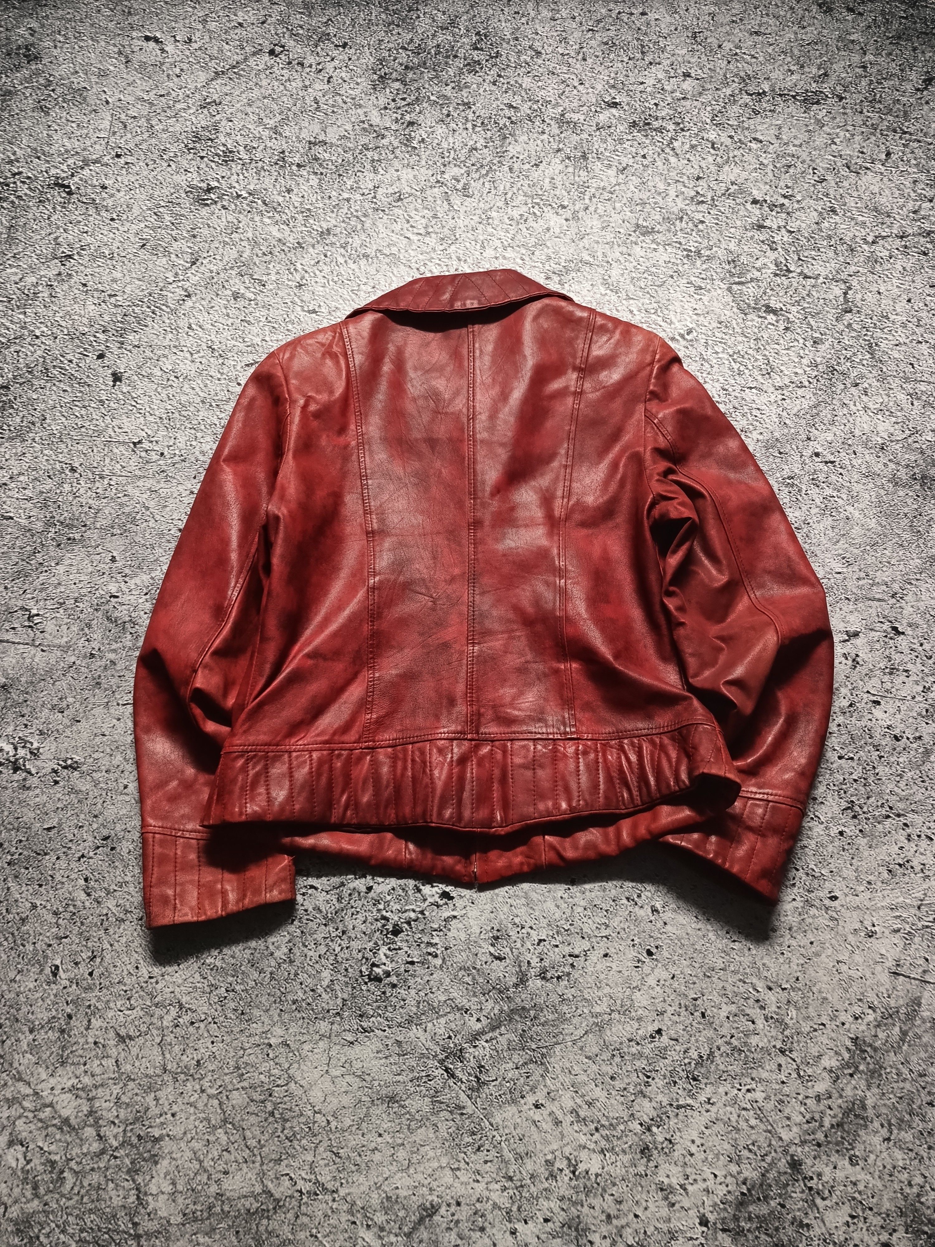 Vintage Vintage Faded Leather Jacket Size M / US 6-8 / IT 42-44 - 8 Thumbnail