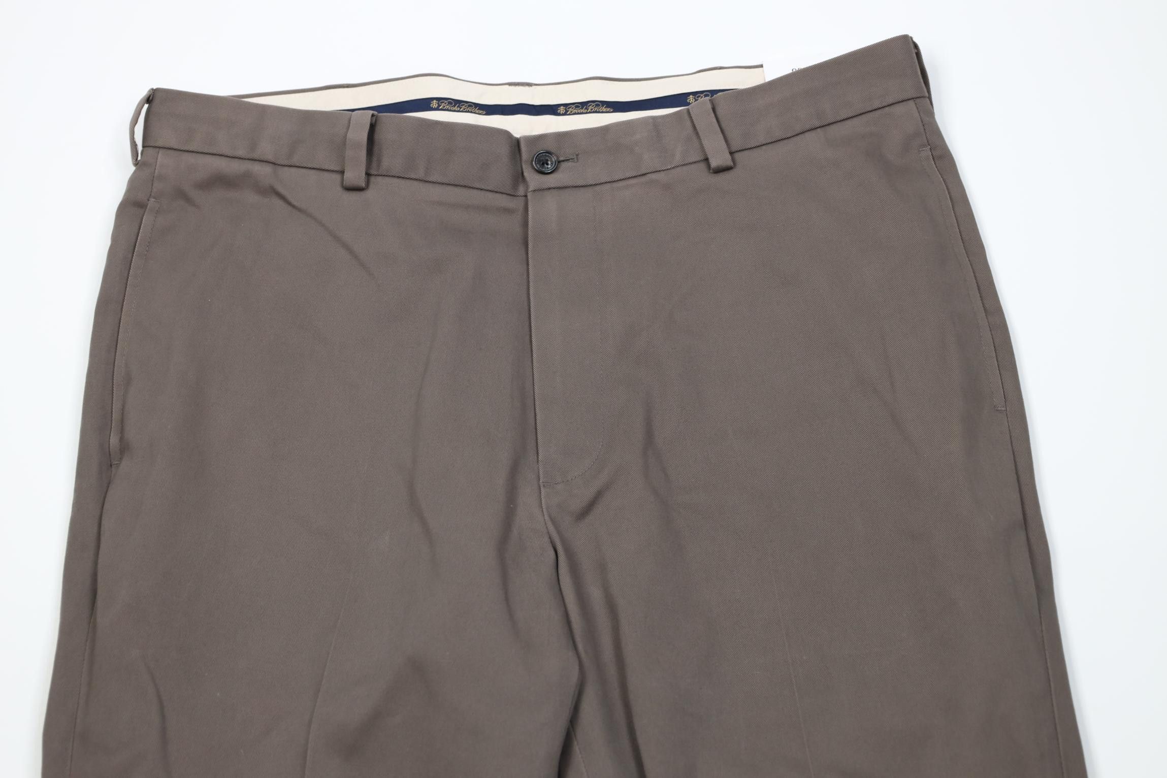 Brooks Brothers Deadstock Vintage Brooks Brothers Advantage Chino Pants Gray Size US 37 - 2 Thumbnail