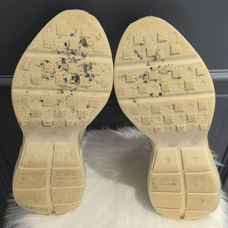 Gucci Gucci Rhyton Leather Sneakers with Tiger Design - Size US 9.5 / EU 42-43 - 4 Thumbnail