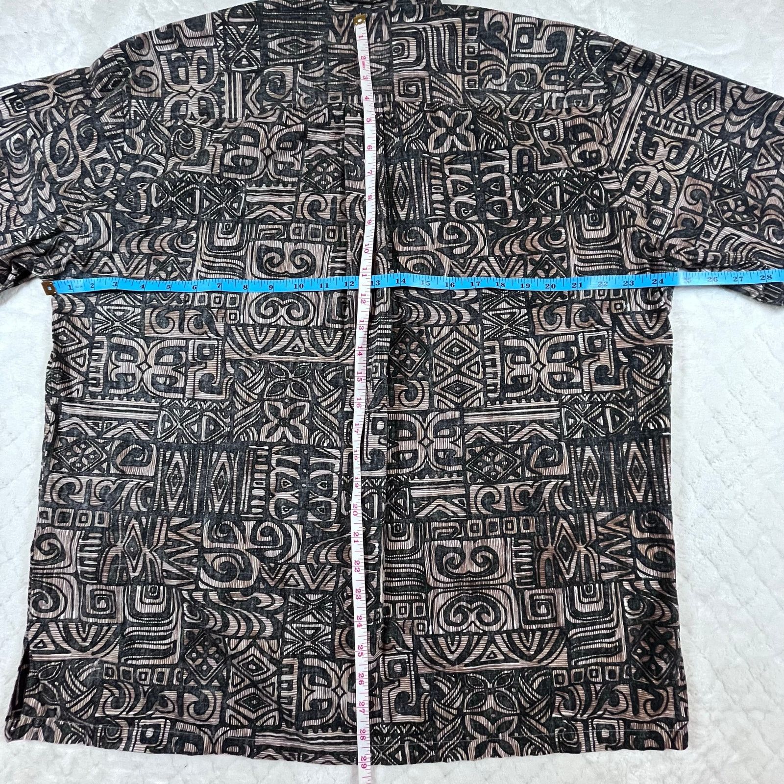 Tori Richard Tori Richard Hawaiian Tribal Pattern Beach Summer 1/4 Brown Size US L / EU 52-54 / 3 - 5 Thumbnail