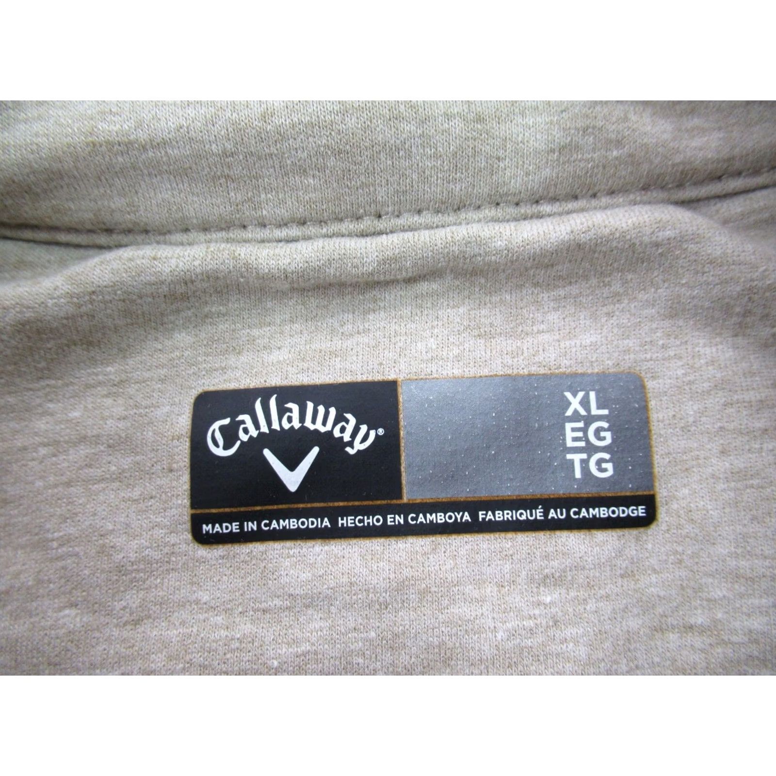 Callaway Callaway Sweater Mens XL Long Sleeve 1/4 Zip Neck Beige Golf Casual Pullover Size US XL / EU 56 / 4 - 4 Thumbnail
