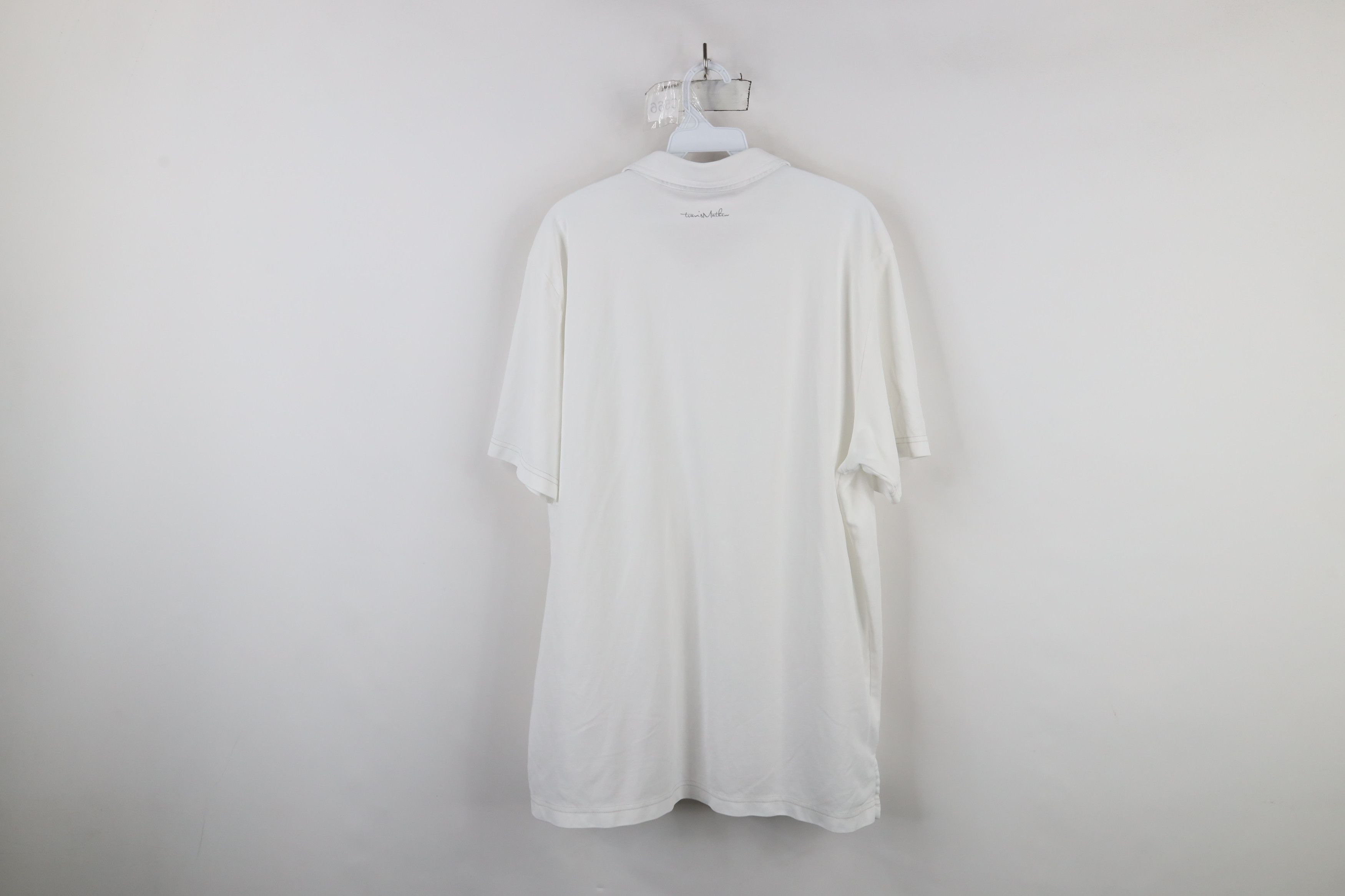 TravisMathew × Vintage Travis Mathew Short Sleeve Collared Golf Polo Shirt White Size US XL / EU 56 / 4 - 11 Thumbnail