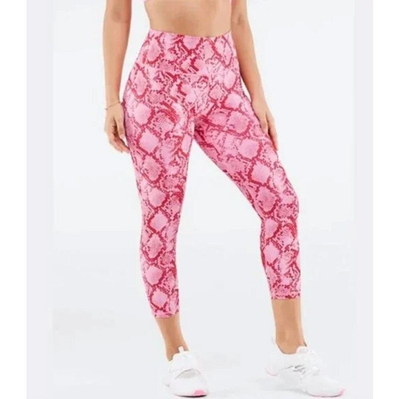 Fabletics Fabletics Womens High Waist Snake Print Powerhold Capri 4X Size 22" - 1 Thumbnail