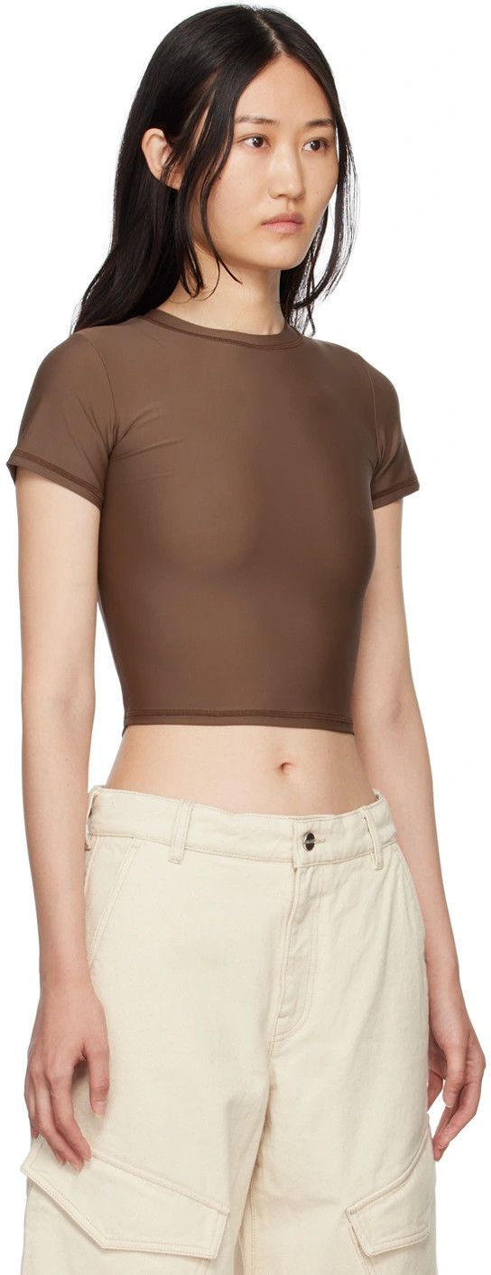 Entire Studios o1mle0524 Aquatic Guard T-Shirt in Brown Size XS / US 0-2 / IT 36-38 - 3 Thumbnail