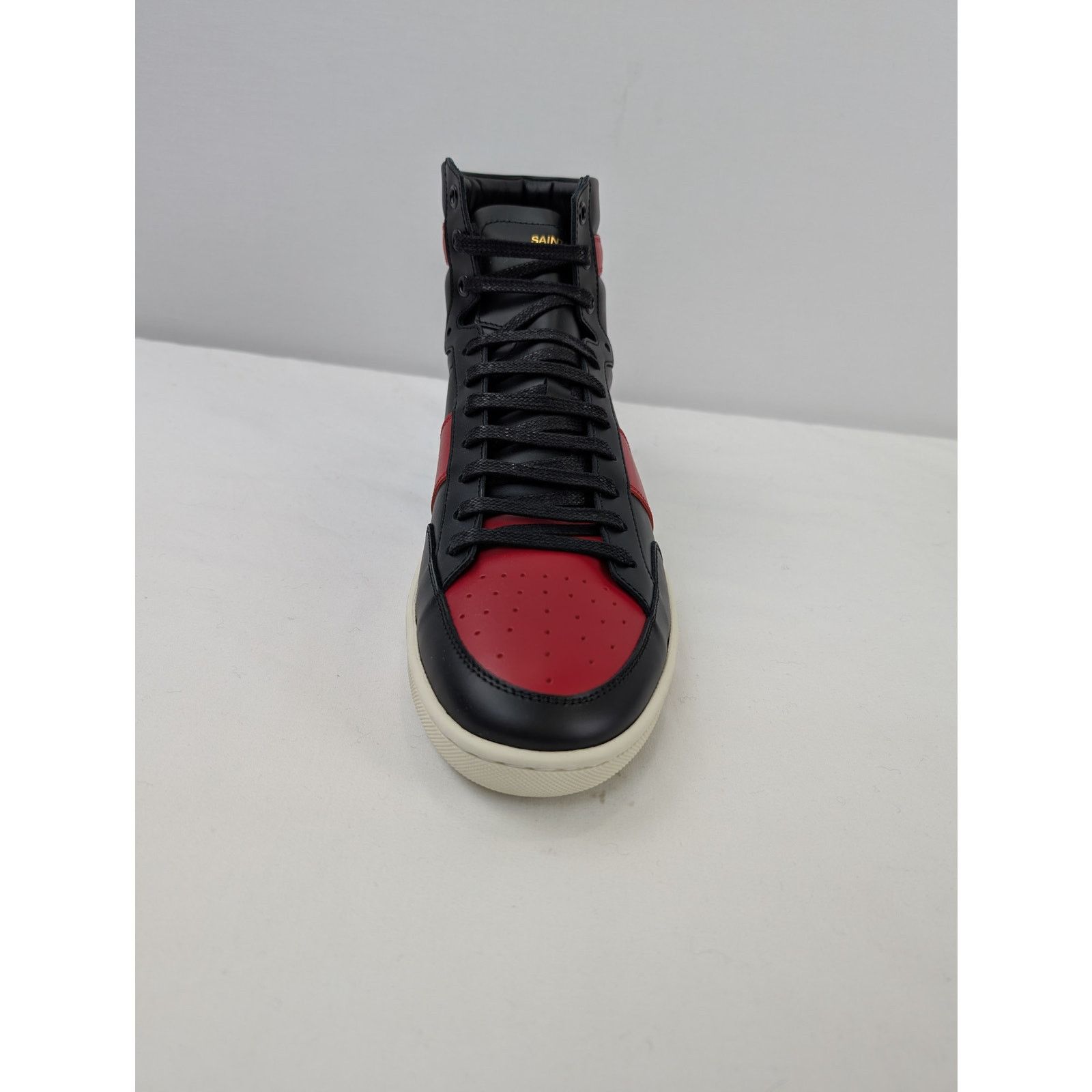 Saint Laurent Paris o1rshd1 Alpha Sigma SL10H Hi Top Sneakers in Red/Black Size US 10 / EU 43 - 14 Thumbnail