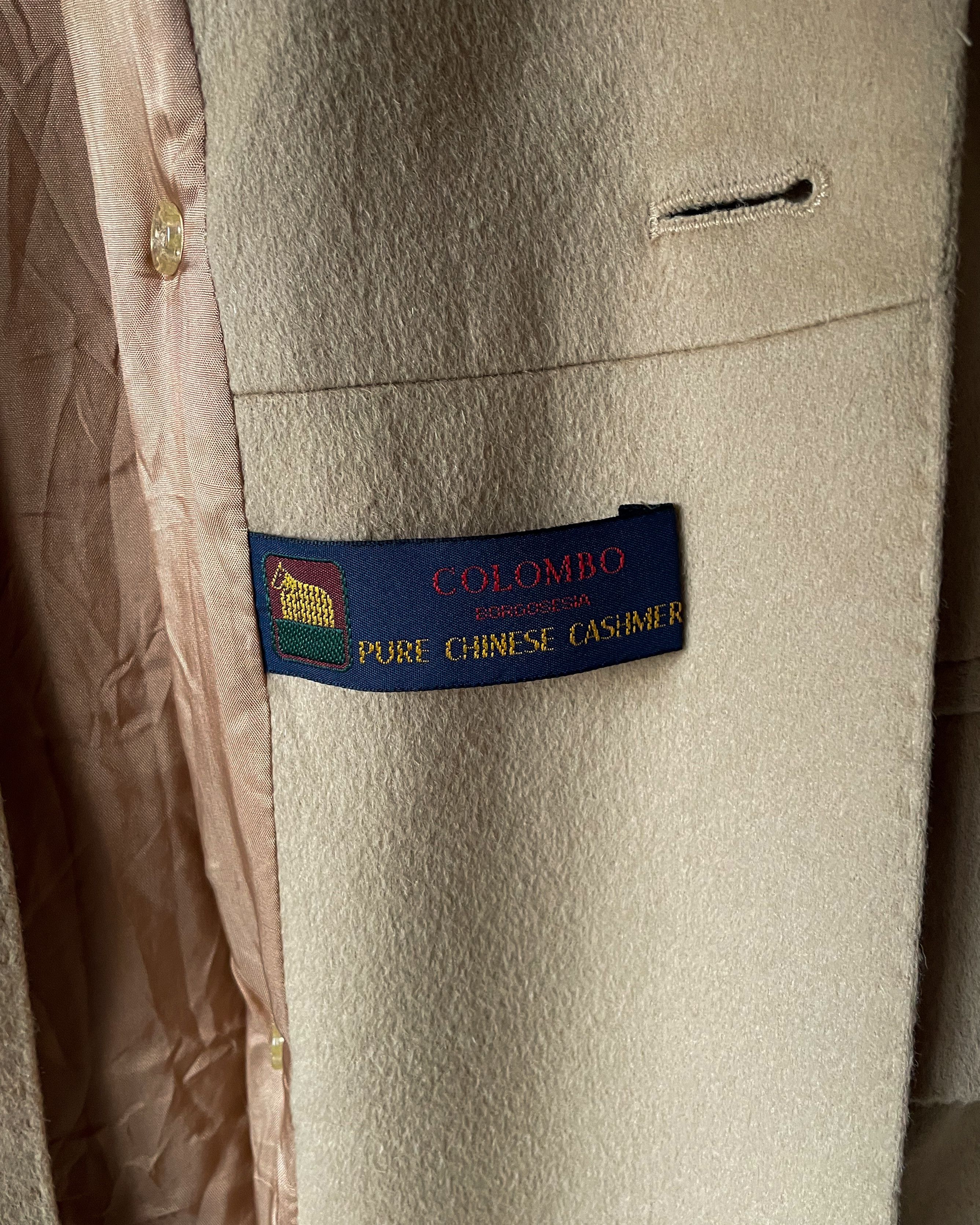 Colombo Vintage Colombo Fabric Camel Coat – Pure Cashmere Size XL / US 12-14 / IT 48-50 - 9 Thumbnail