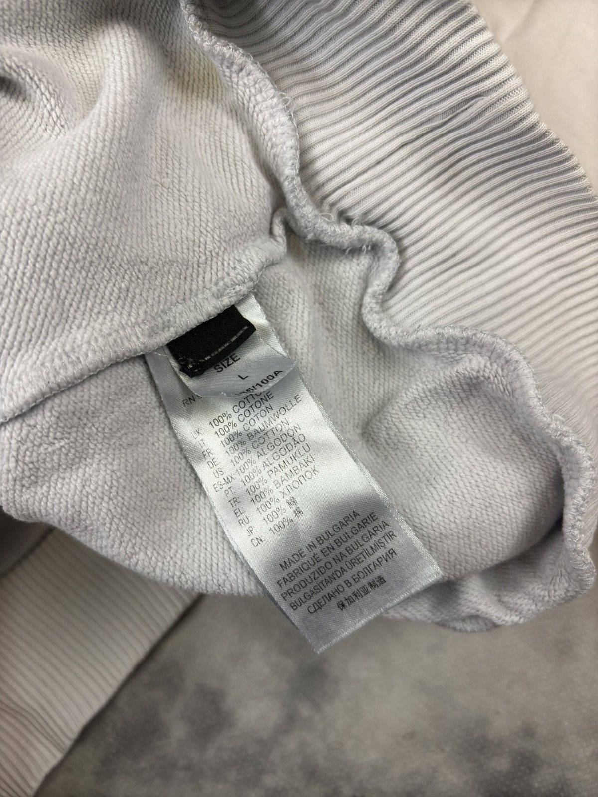 Diesel × Vintage Vintage 90s y2k Diesel Big Logo Hoodie Stained Wolf Rare Size US L / EU 52-54 / 3 - 4 Thumbnail