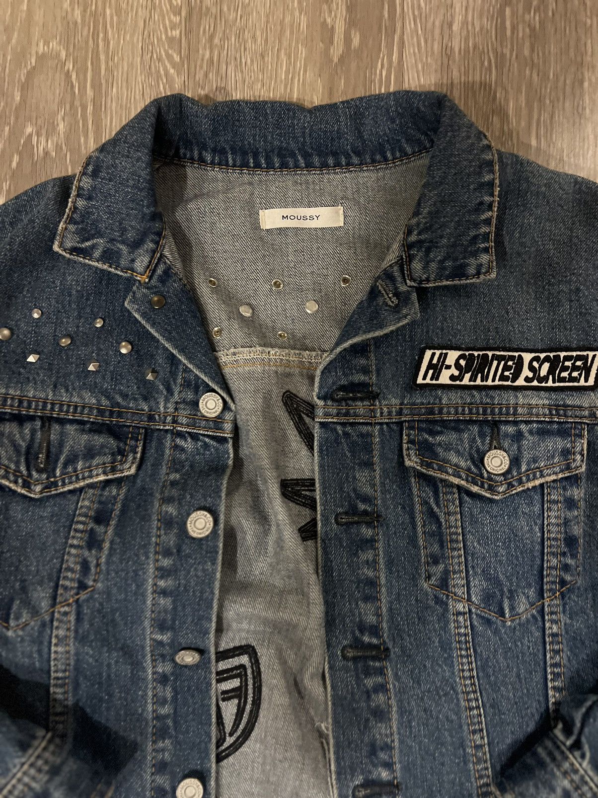 Japanese Brand × MOUSSY One of a kind Moussy Denim Jacket Size ONE SIZE - 5 Thumbnail