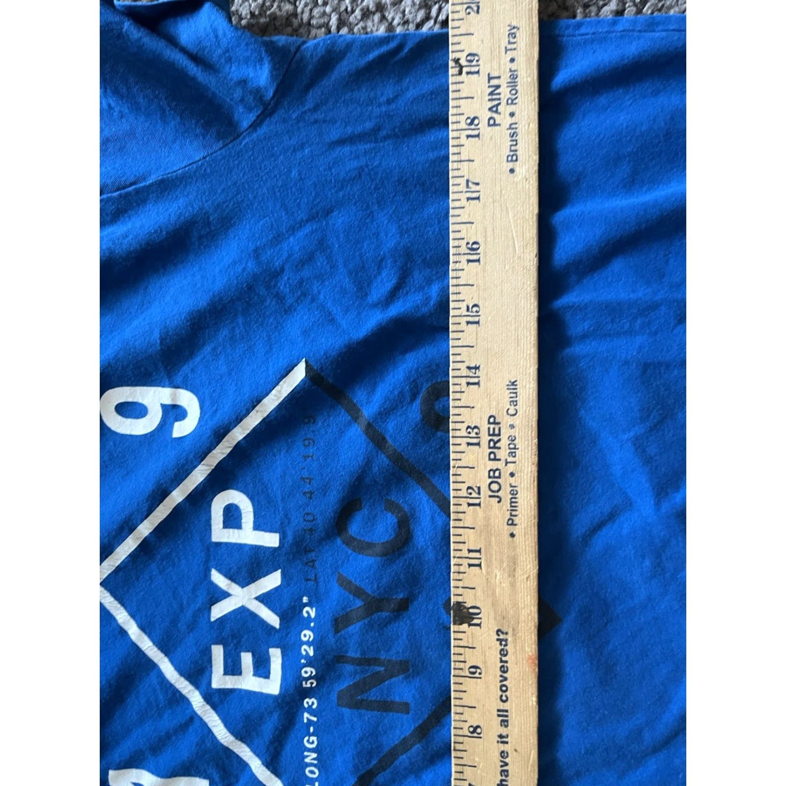 Express VINTAGE? No. Use: EXPRESS Shirt Men L Royal Blue Graphic Print Short Sleeve Crew Neck 100% Cotton Slim Regular Size L Men Size US L / EU 52-54 / 3 - 4 Thumbnail