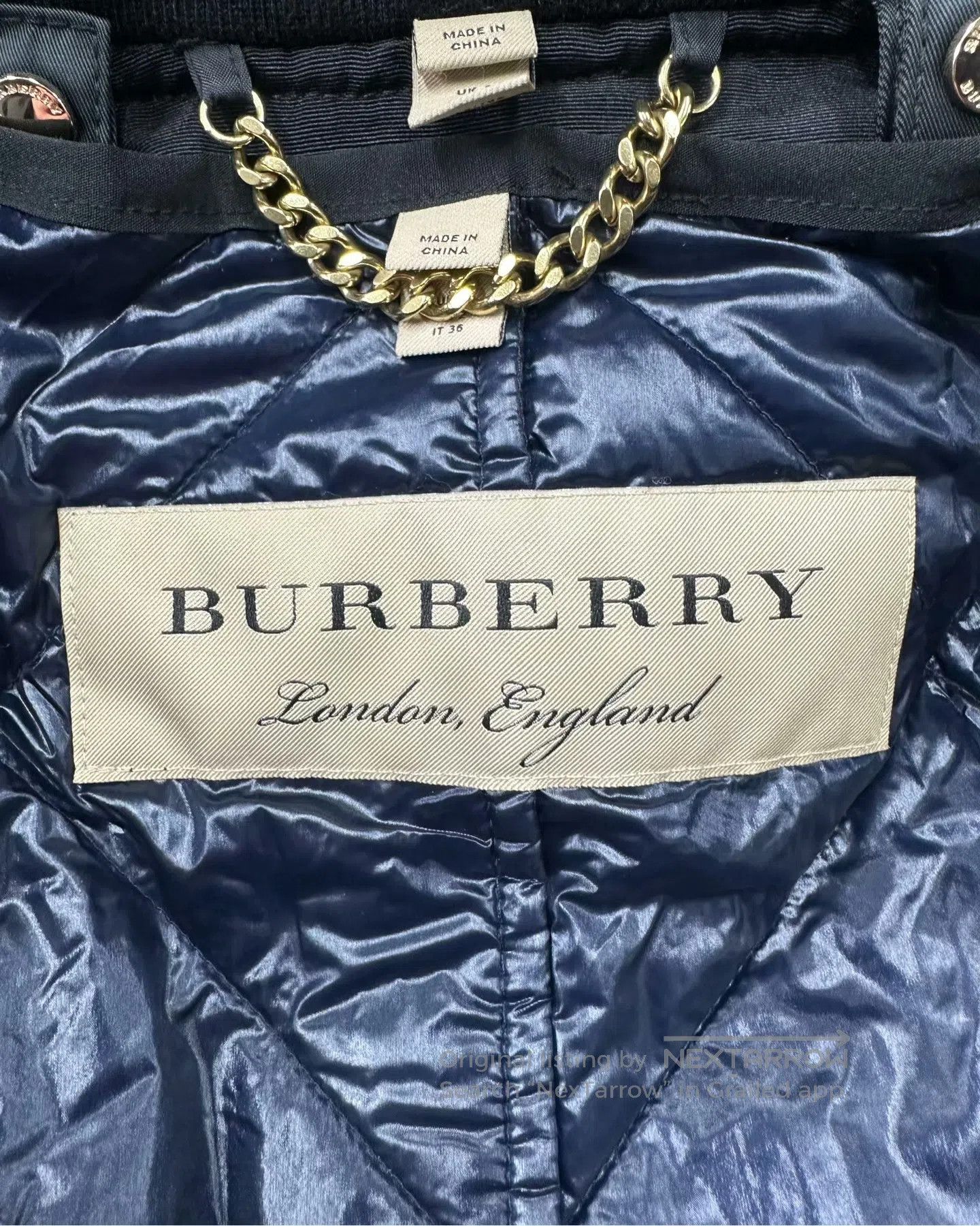Burberry Burberry Olive Green Zippered Flight Jacket| Size XXS / US 00 / IT 34 - 3 Thumbnail