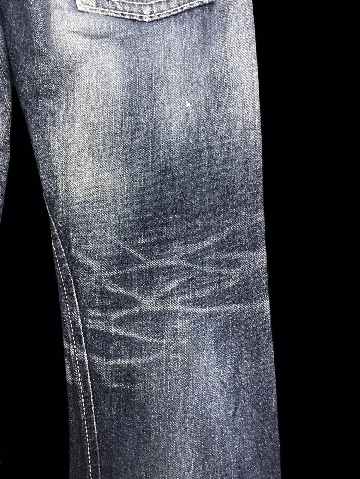 Edwin 💥FLARE💥VTG EDWIN BLUE STONEWASH DISTRESSED DENIM F215 Size US 32 / EU 48 - 12 Thumbnail