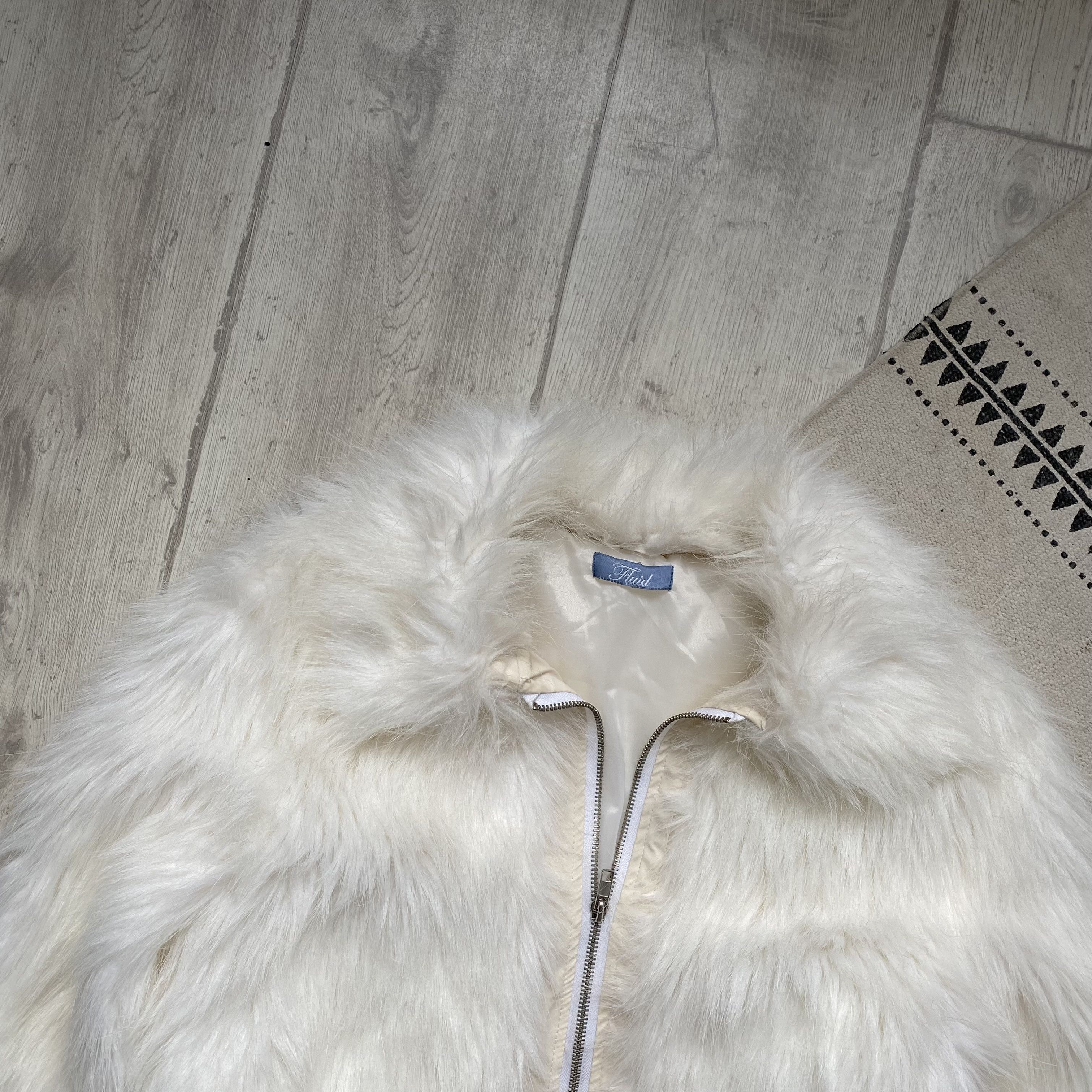 Hysteric Glamour Y2K Vintage 2000s Mohair Fluffy Faux Fur jacket Cropped Size S / US 4 / IT 40 - 3 Thumbnail