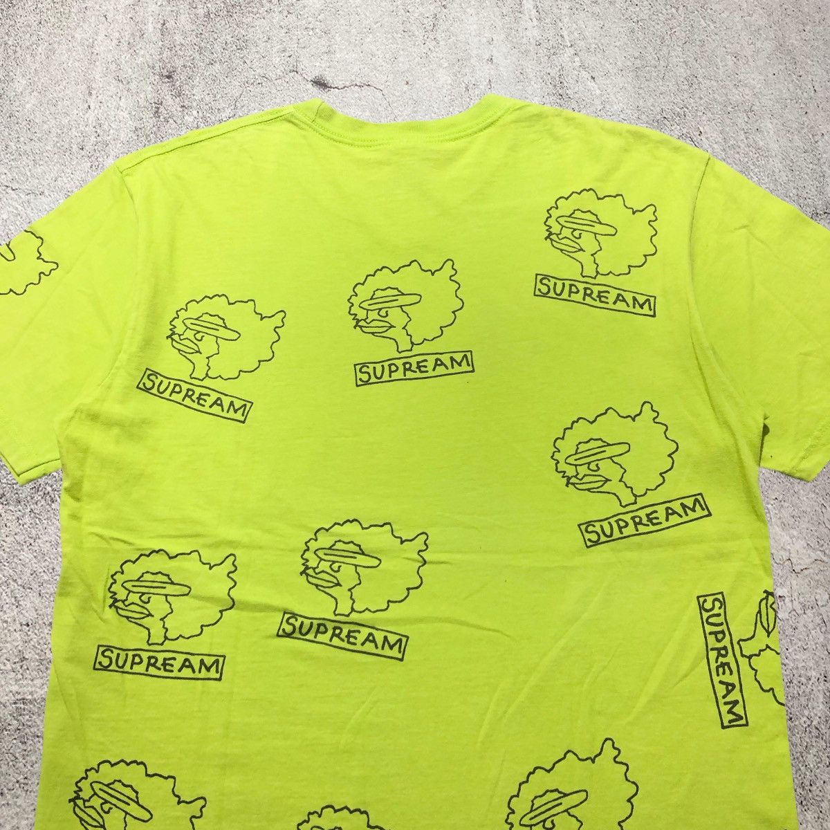 Supreme Supreme x Mark Gonzales Ramm Head T-shirt Green Streetwear Size US L / EU 52-54 / 3 - 7 Thumbnail