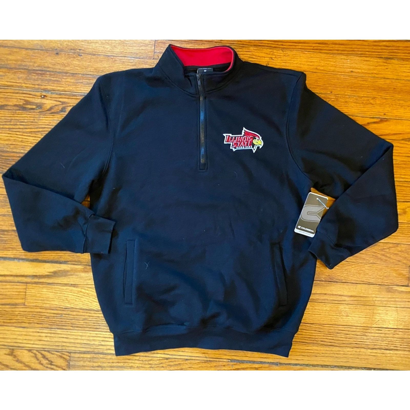 Colosseum Athletics NWT Colosseum Illinois State Redbirds Men’s M Jacket Black Size US M / EU 48-50 / 2 - 1 Thumbnail
