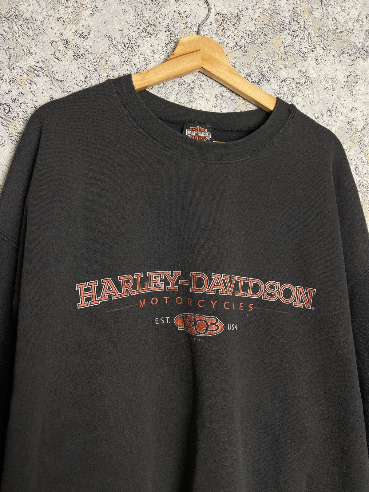 West Coast Choppers Vintage 20s Harley Davidson Crewneck Big Logo Sweatshirt USA Size US XXL / EU 58 / 5 - 4 Thumbnail