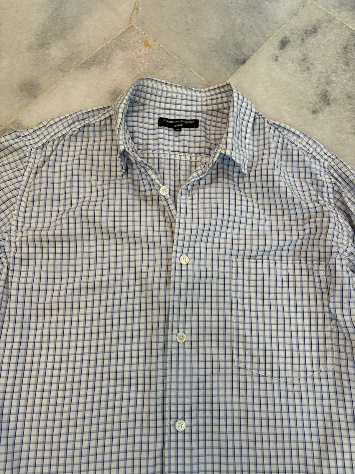 Comme des Garcons × Comme des Garcons Homme × Comme des Garcons Homme Plus AD2003 Comme Des Garcons Stripe Shirt Size US S / EU 44-46 / 1 - 11 Thumbnail
