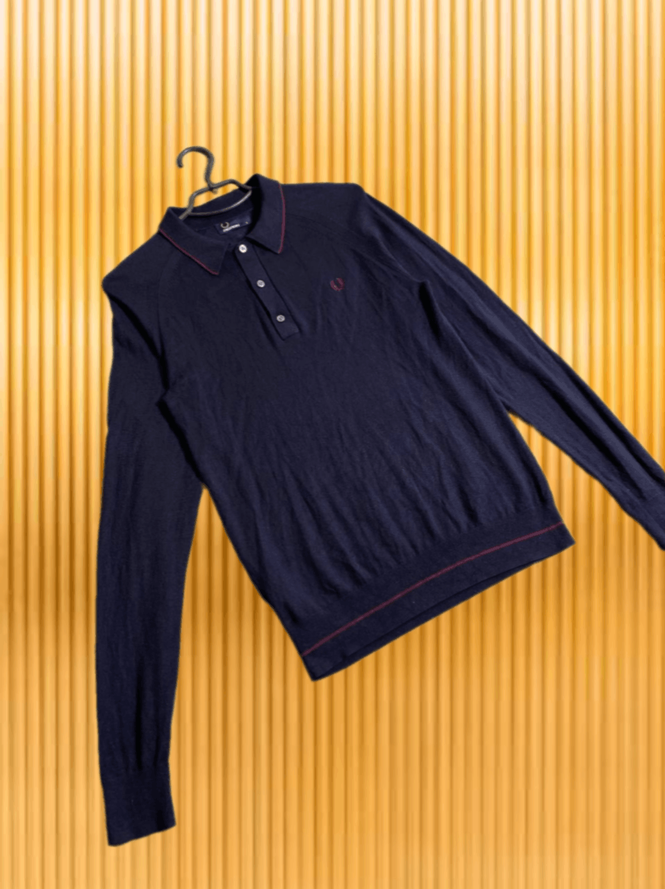 Fred Perry Vintage Fred Perry Longsleeve High Neck Turtleneck 90s Logo Size US S / EU 44-46 / 1 - 1 Thumbnail