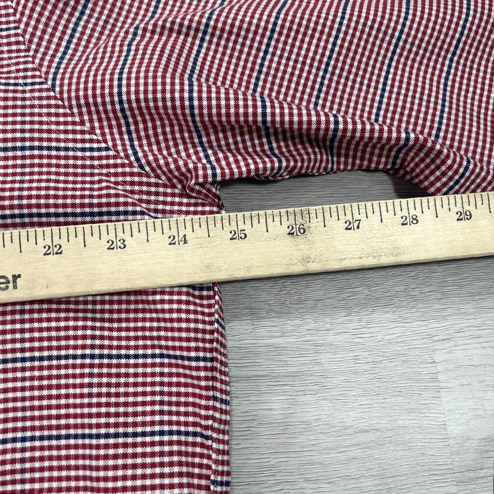 Brooks Brothers Brooks Brothers Shirt Mens Large Red Check Regent Non Iron Stretch Cotton Size US L / EU 52-54 / 3 - 7 Thumbnail