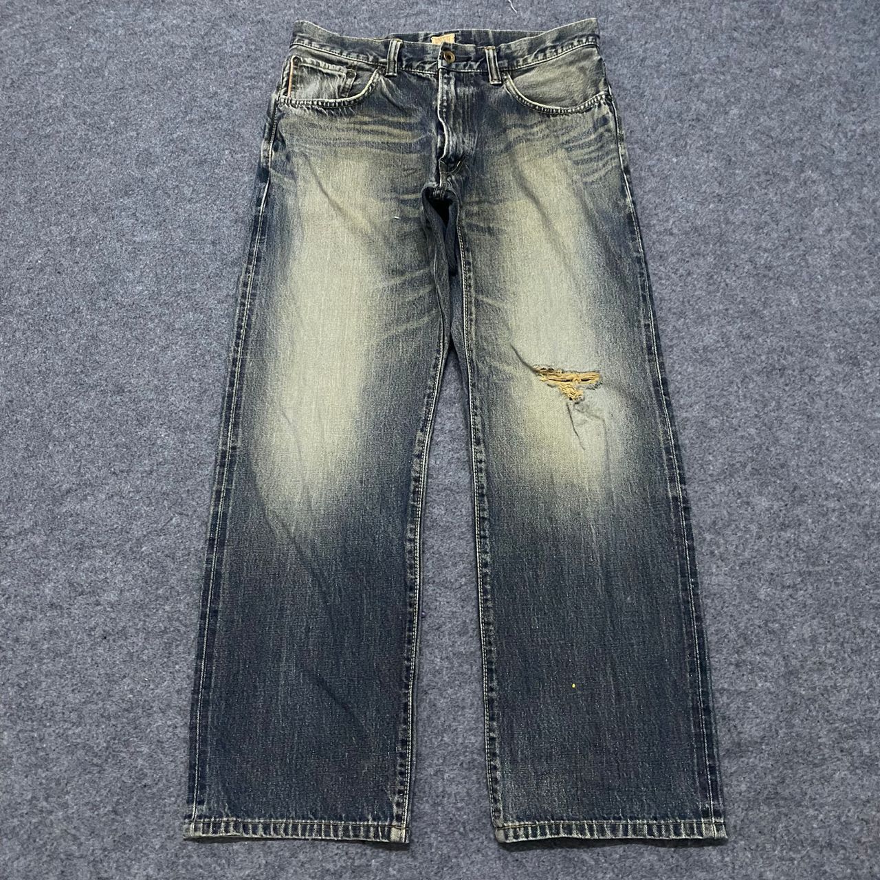 Edwin Vintage Edwin 505 Selvegde Redline Distressed Denim Size US 33 - 1 Thumbnail