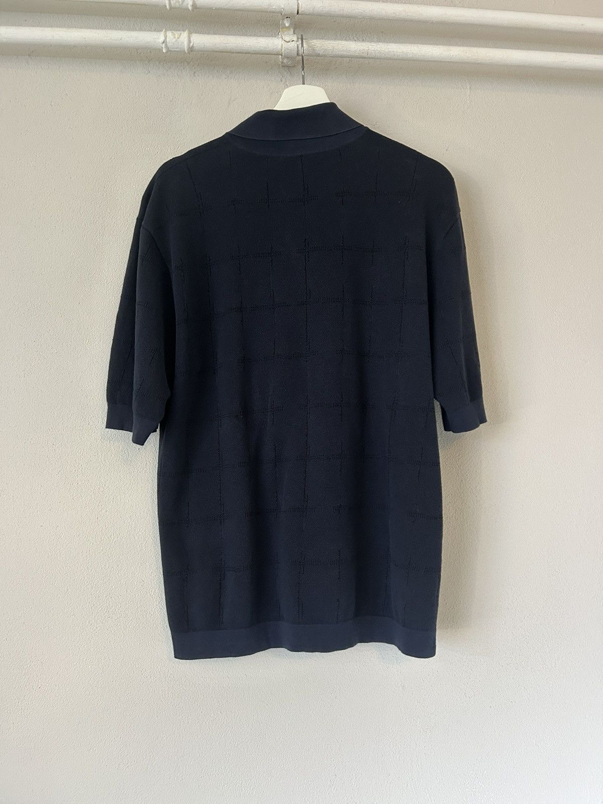 Hermes Textured Navy Polo Shirt Size US L / EU 52-54 / 3 - 7 Thumbnail