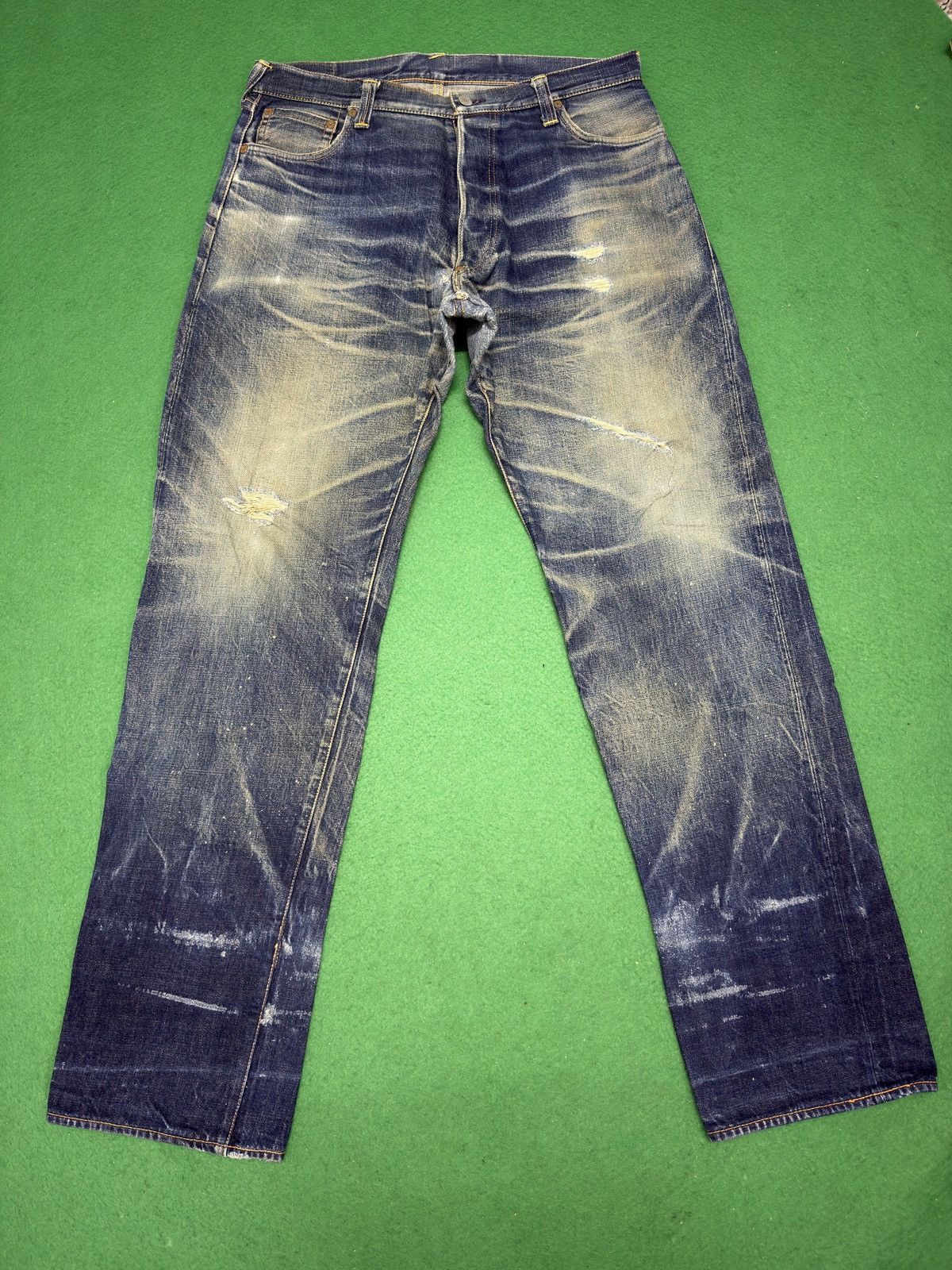Evisu A29 Thrashed Evisu No 1 Special Distressed Mud Wash Size US 33 - 1 Thumbnail