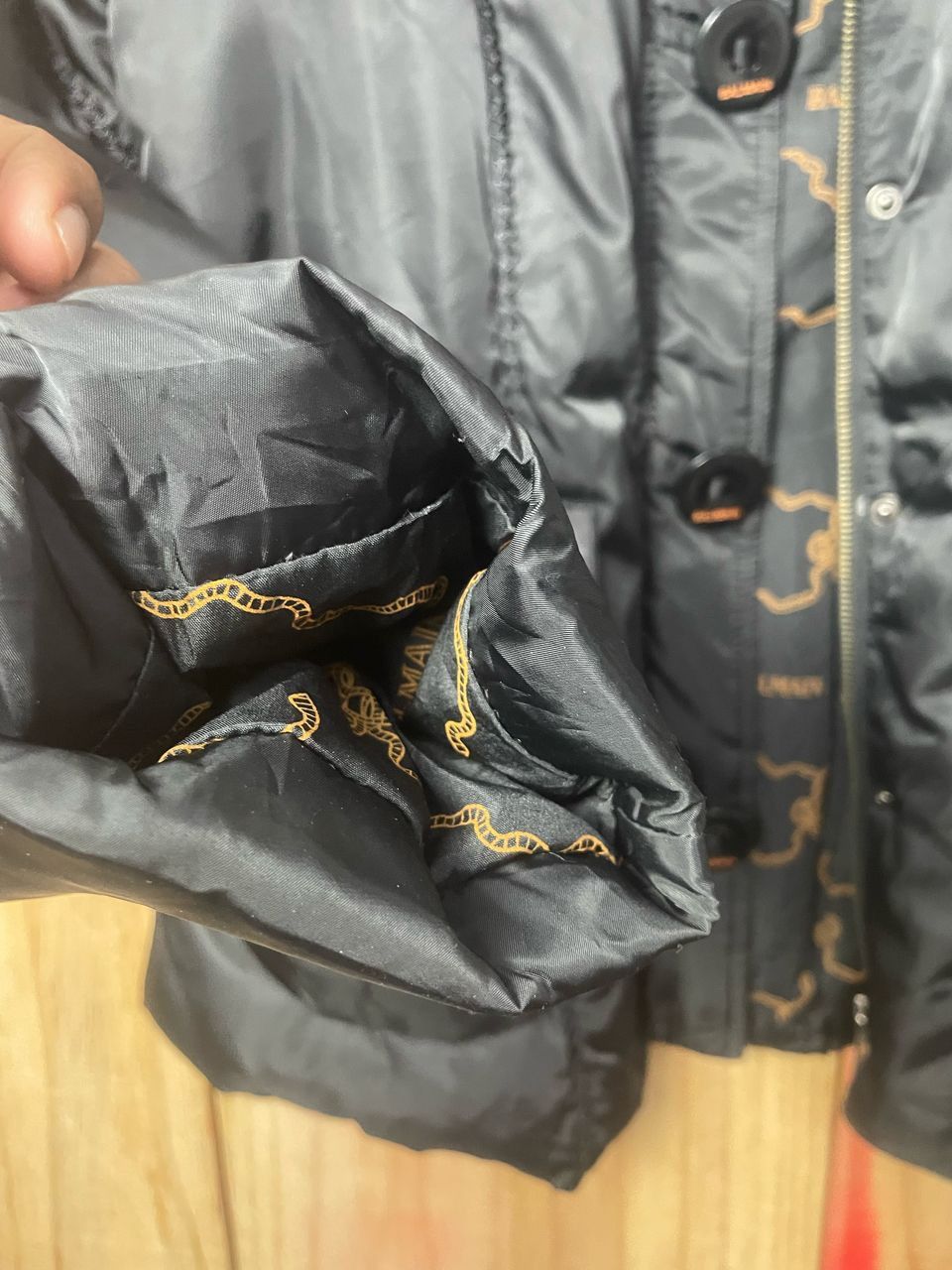 Balmain × Vintage Vintage Balmain Down Jacket Hoodie Size L / US 10 / IT 46 - 20 Thumbnail