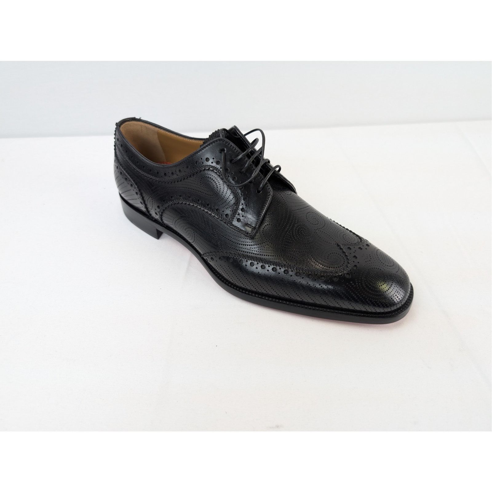 Christian Louboutin o1rshd1 Grave black calf leather derby shoe Boots in Black Size US 8 / EU 41 - 3 Thumbnail