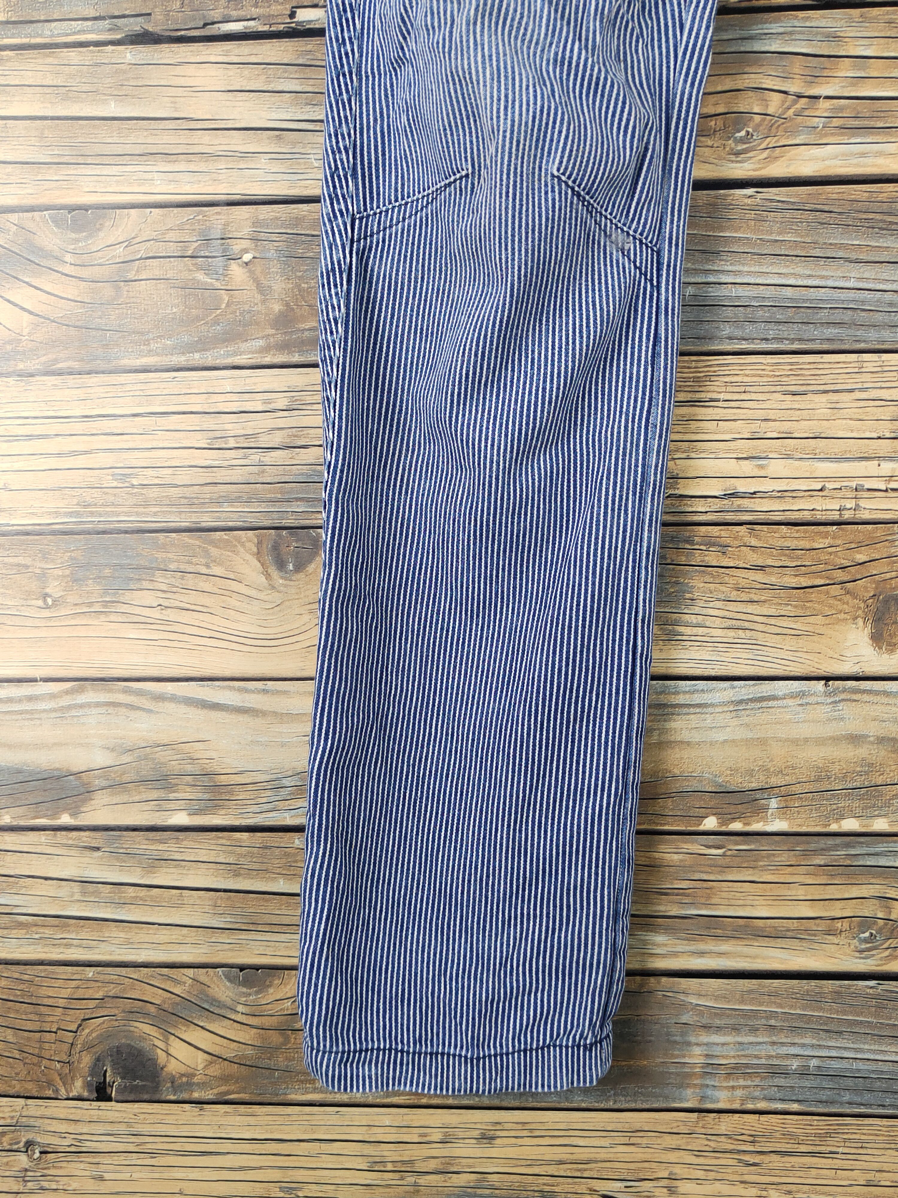 Japanese Brand FieldCore Blue White Distressed Ripped Soft Jeans #W2060 Size US 28 / EU 44 - 4 Thumbnail
