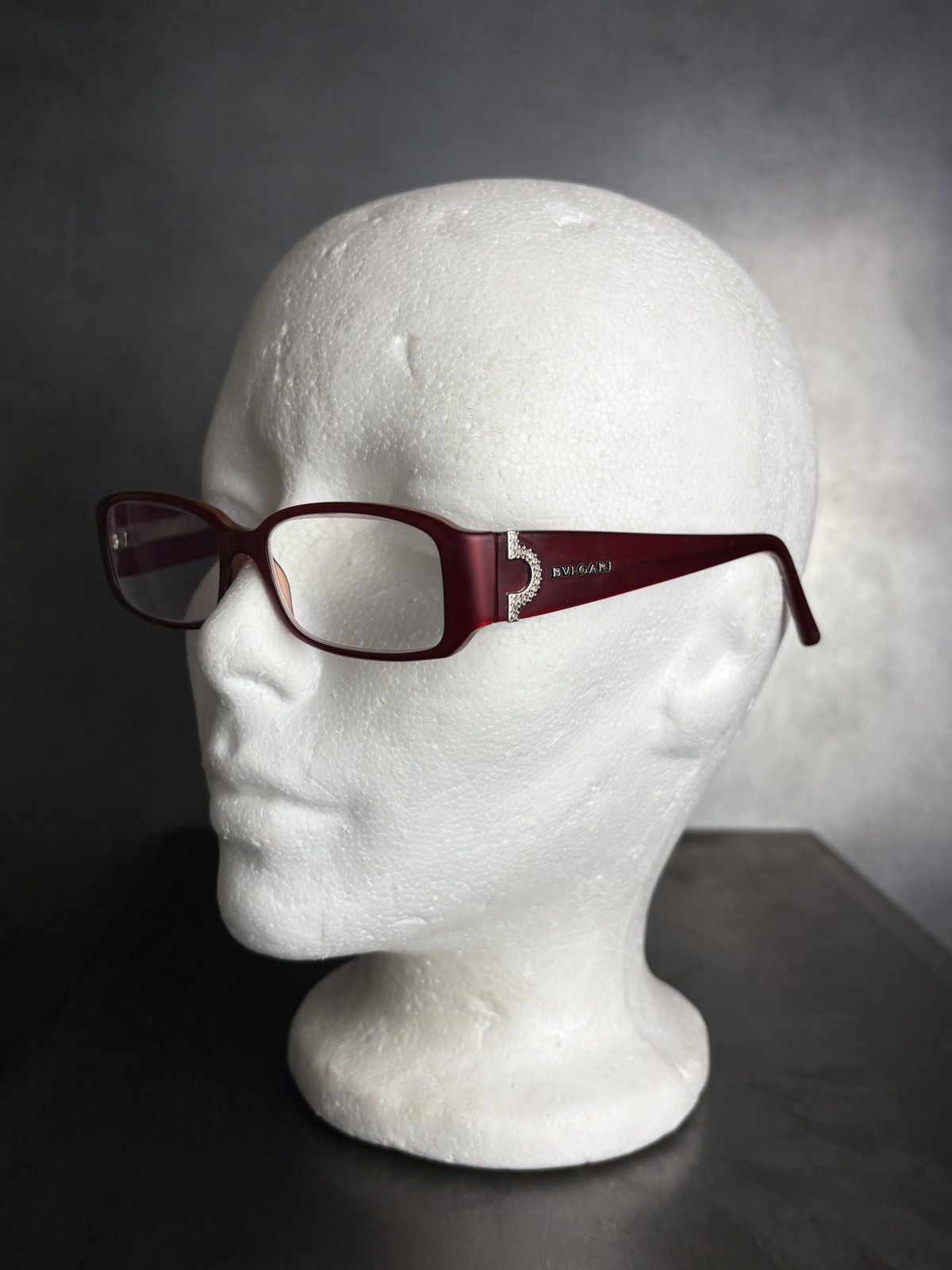 Bvlgari × Vintage 2000s Bvlgari Glasses Y2K Bayonetta Bella Hadid 4006B Strass Size ONE SIZE - 2 Thumbnail