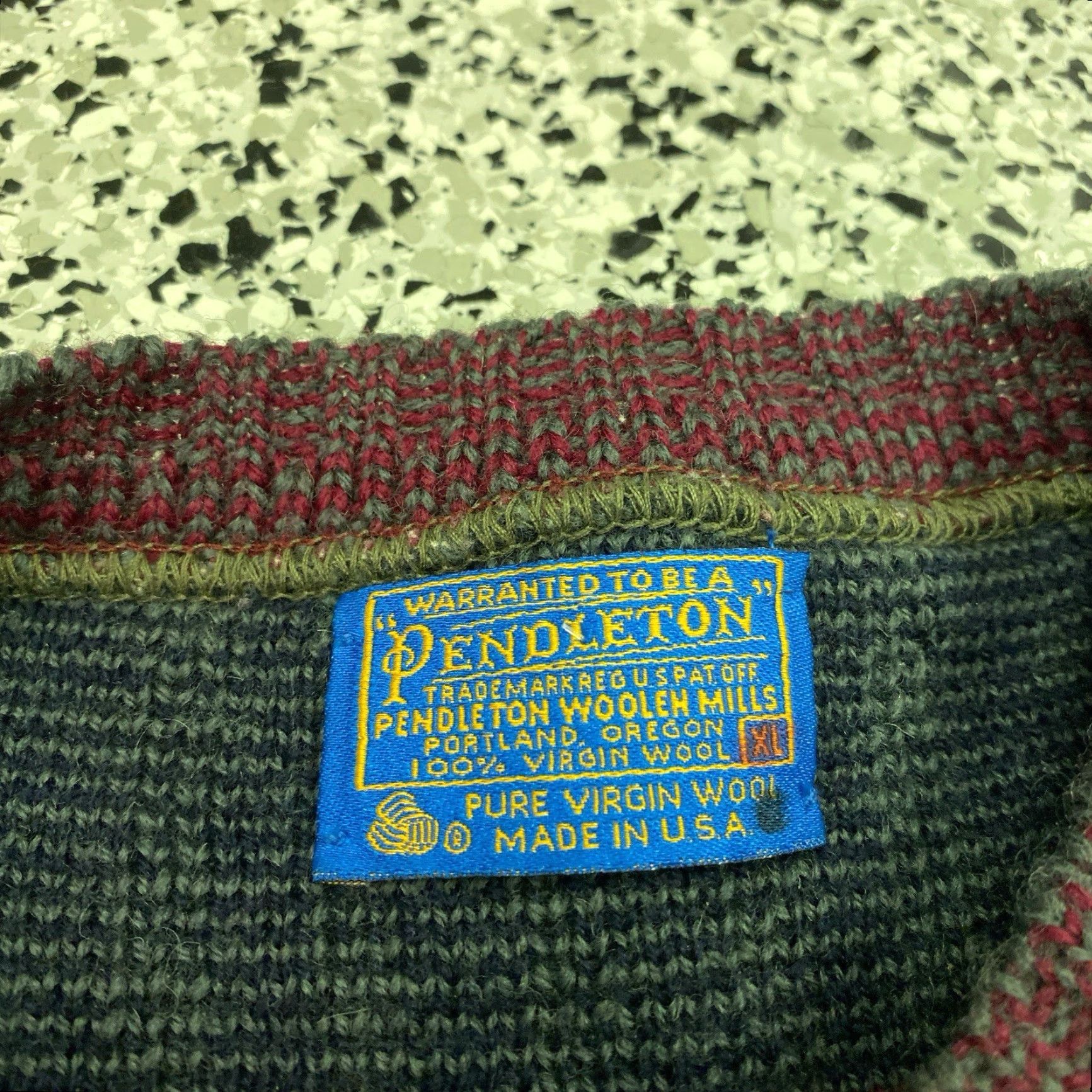Pendleton Pendleton Men XL Pullover Sweater Crewneck Stripe Pattern Wool Multicolor Size US XL / EU 56 / 4 - 2 Thumbnail