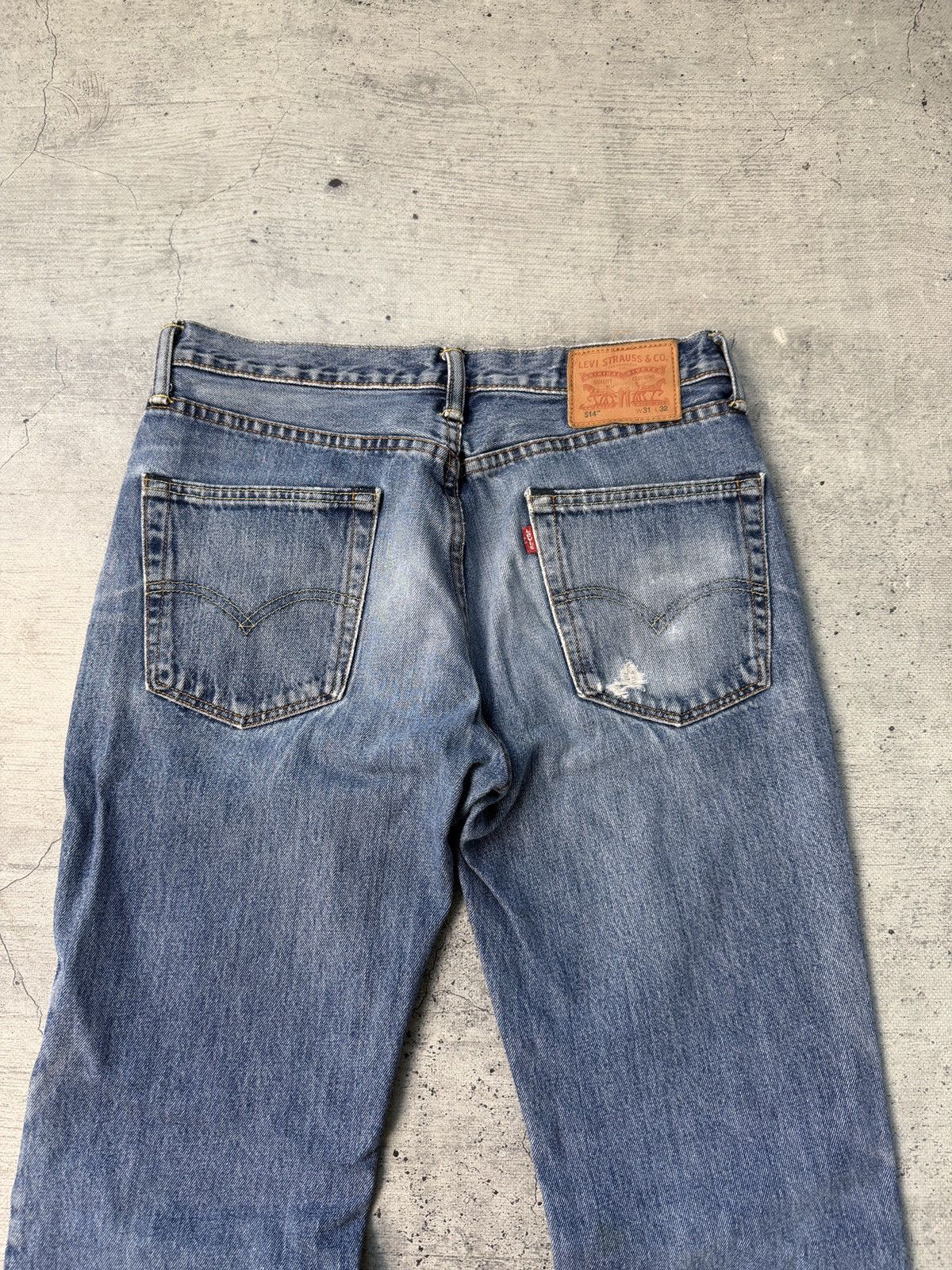 Levi's Vintage 514 Levis Jeans Distressed Made in Usa 31x32 Size US 31 - 3 Thumbnail