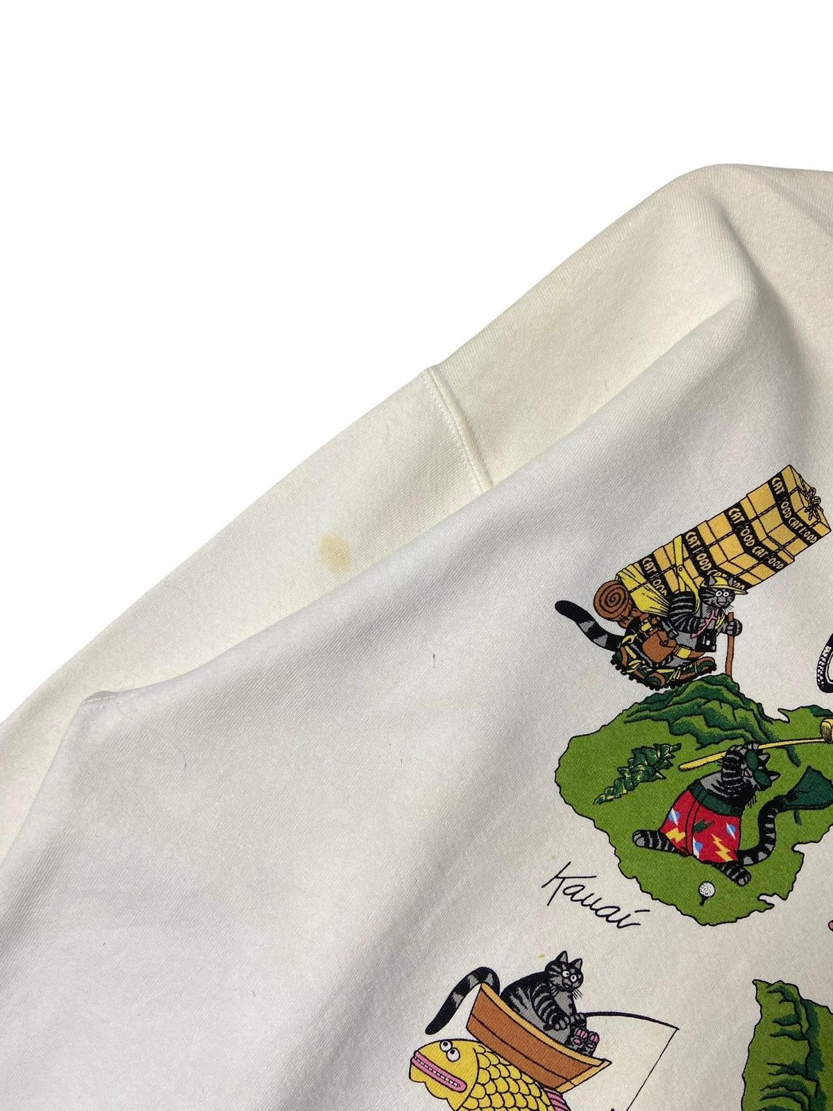 Japanese Brand Crazy Shirts Hawaii Kliban Cat Sweatshirt (170) Size US M / EU 48-50 / 2 - 6 Thumbnail