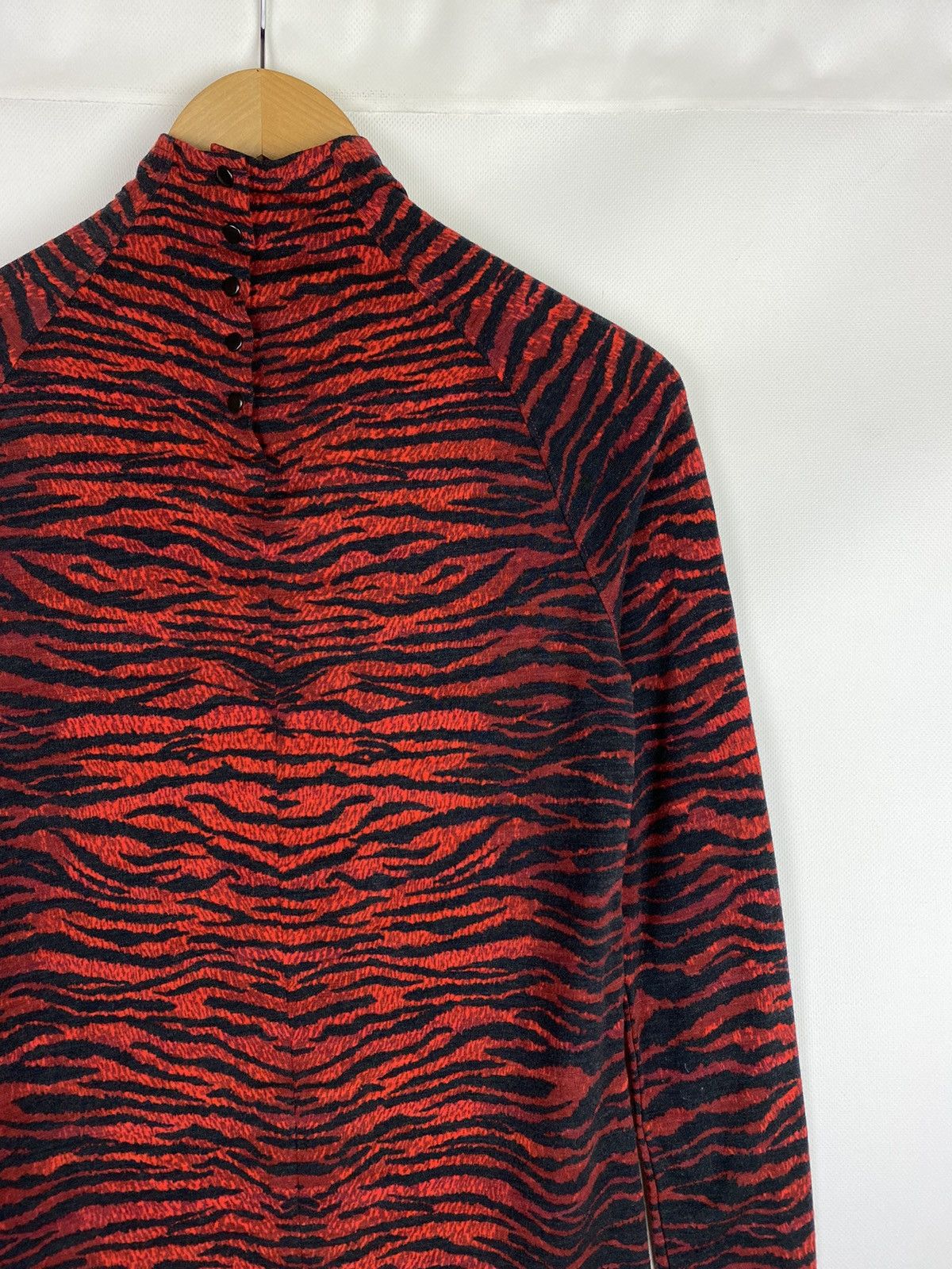 Kenzo Kenzo x H&M animal pattern high neck wool tunic blouse Size M / US 6-8 / IT 42-44 - 16 Thumbnail