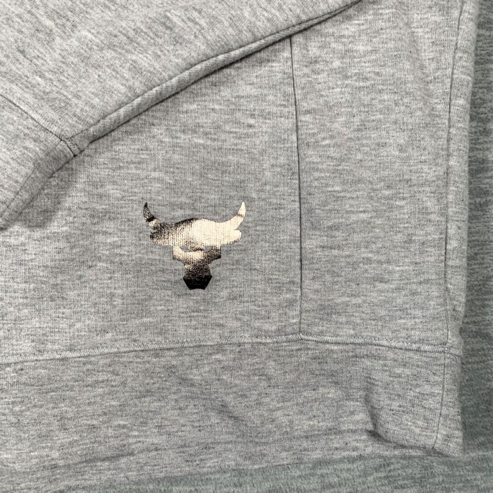 Under Armour VINTAGE Under Armour Hoodie Mens Small Gray Project Rock All Day Hustle Loose Fleece Size US S / EU 44-46 / 1 - 4 Thumbnail