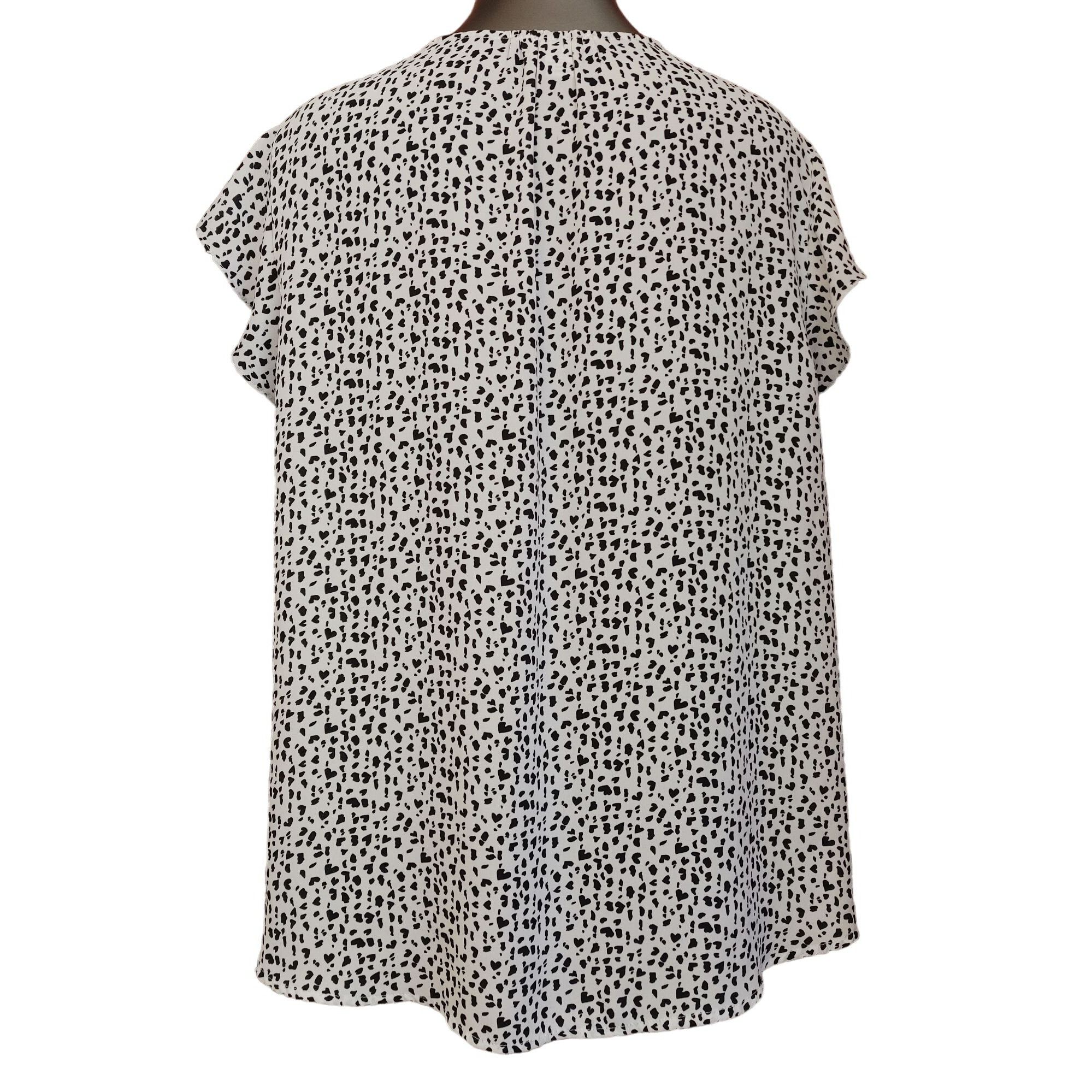 Other CAROLINA BELLE MONTREAL Womens 1X White Black Polka Dot Cow Size XL / US 12-14 / IT 48-50 - 2 Thumbnail